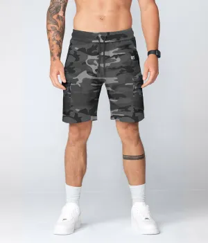 3500 . Viscose Regular-Fit Shorts - Grey Camo