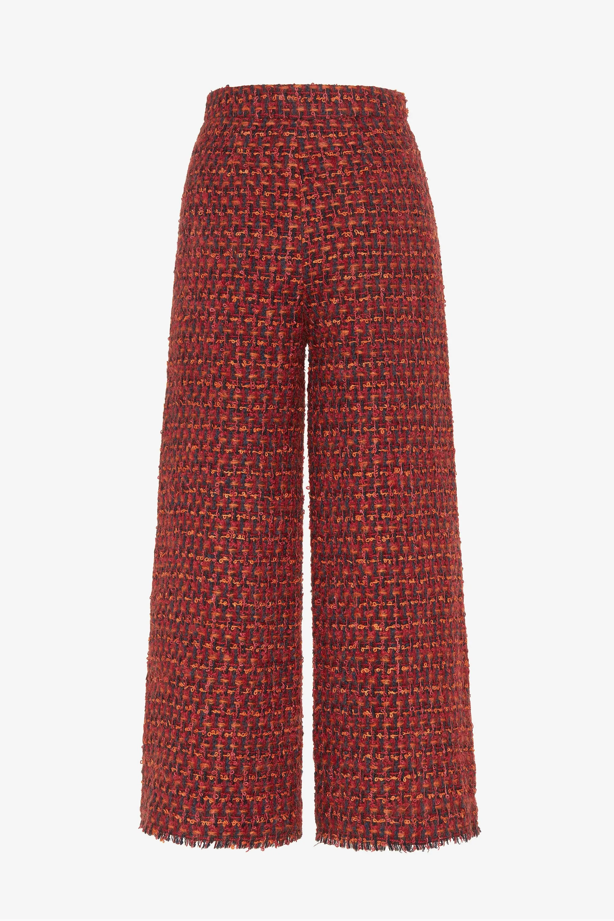 AFRICAN TWEED CROPPED WIDE LEG PANT