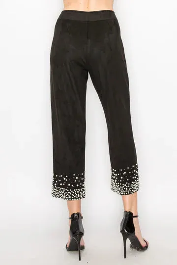 Allure Suede Pant | Black