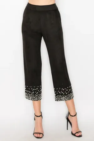 Allure Suede Pant | Black