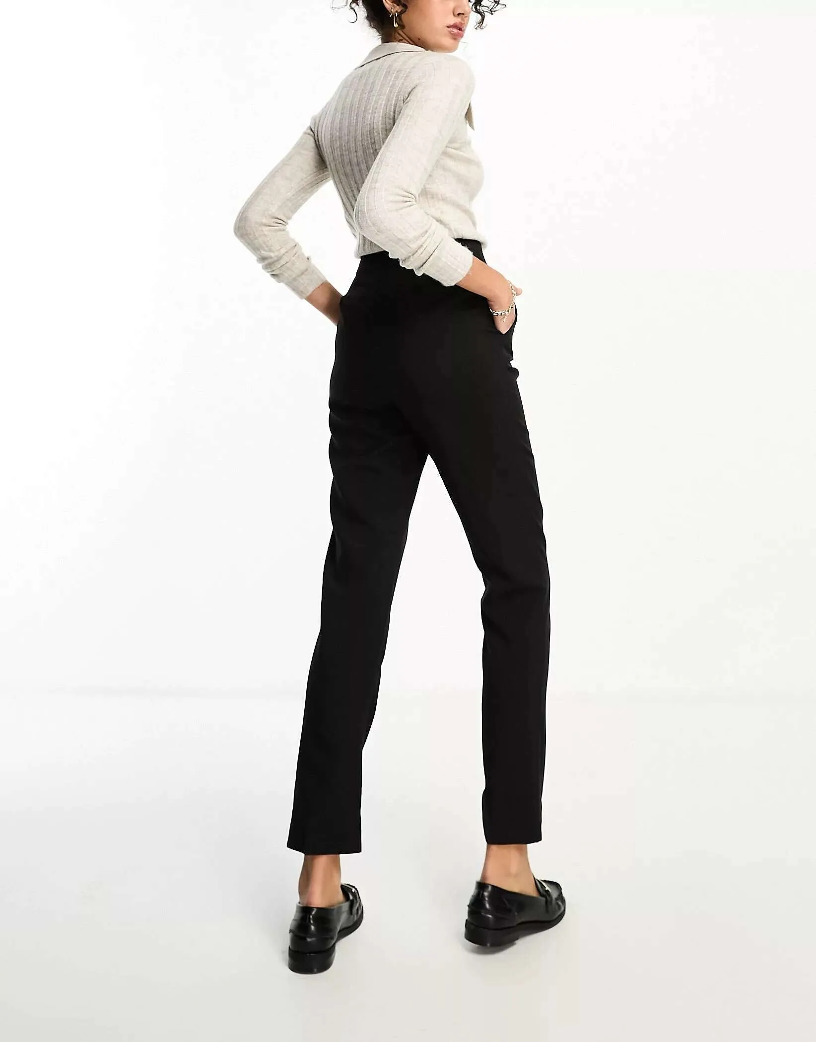 ASOS Tall Skinny Cigarette Pants in Black