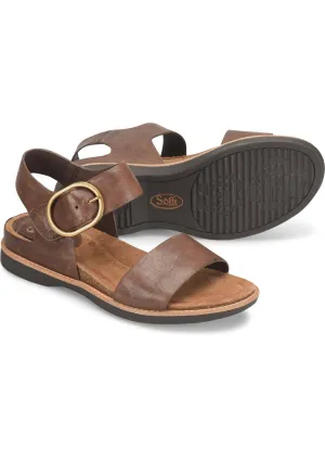 Bali Leather Strap Sandal - Cocoa Brown