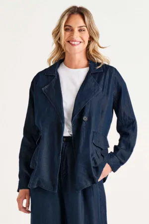 Betty Basics Lara Lyocell Jacket in Blue Haze