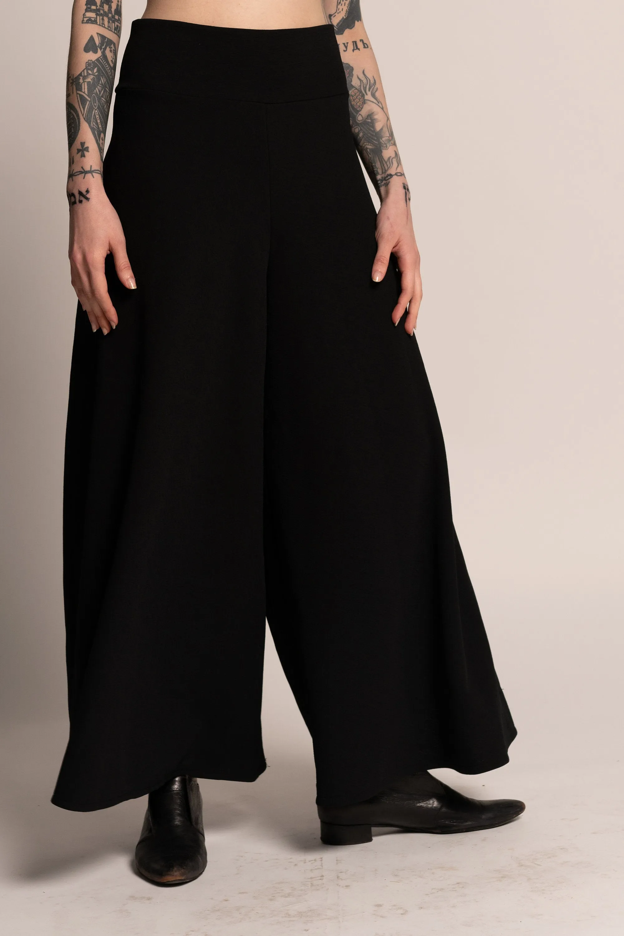 Black Wide Leg Palazzo Pants