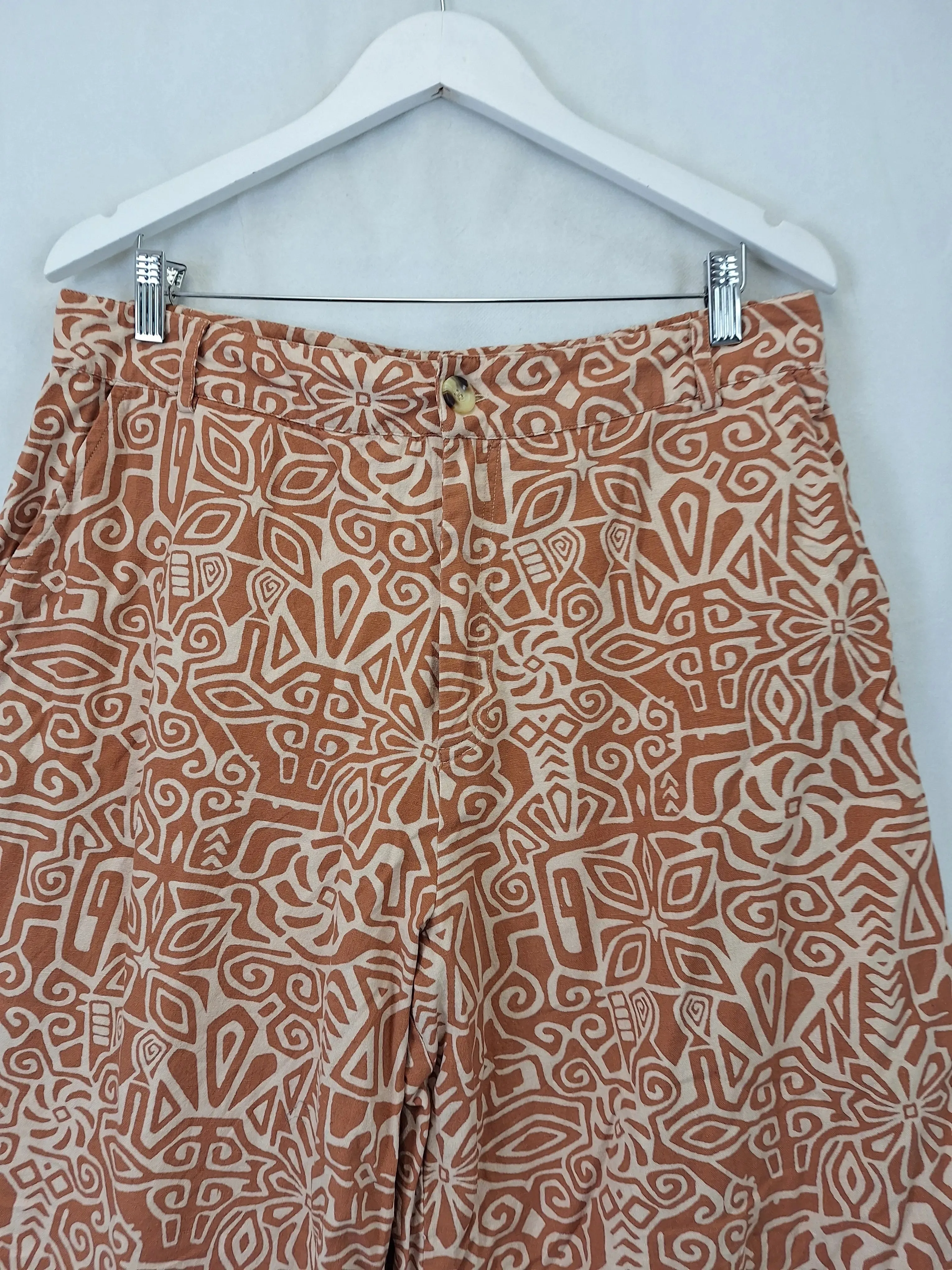 Boom Shankar Stylish Patterned Boho Pants Size 16