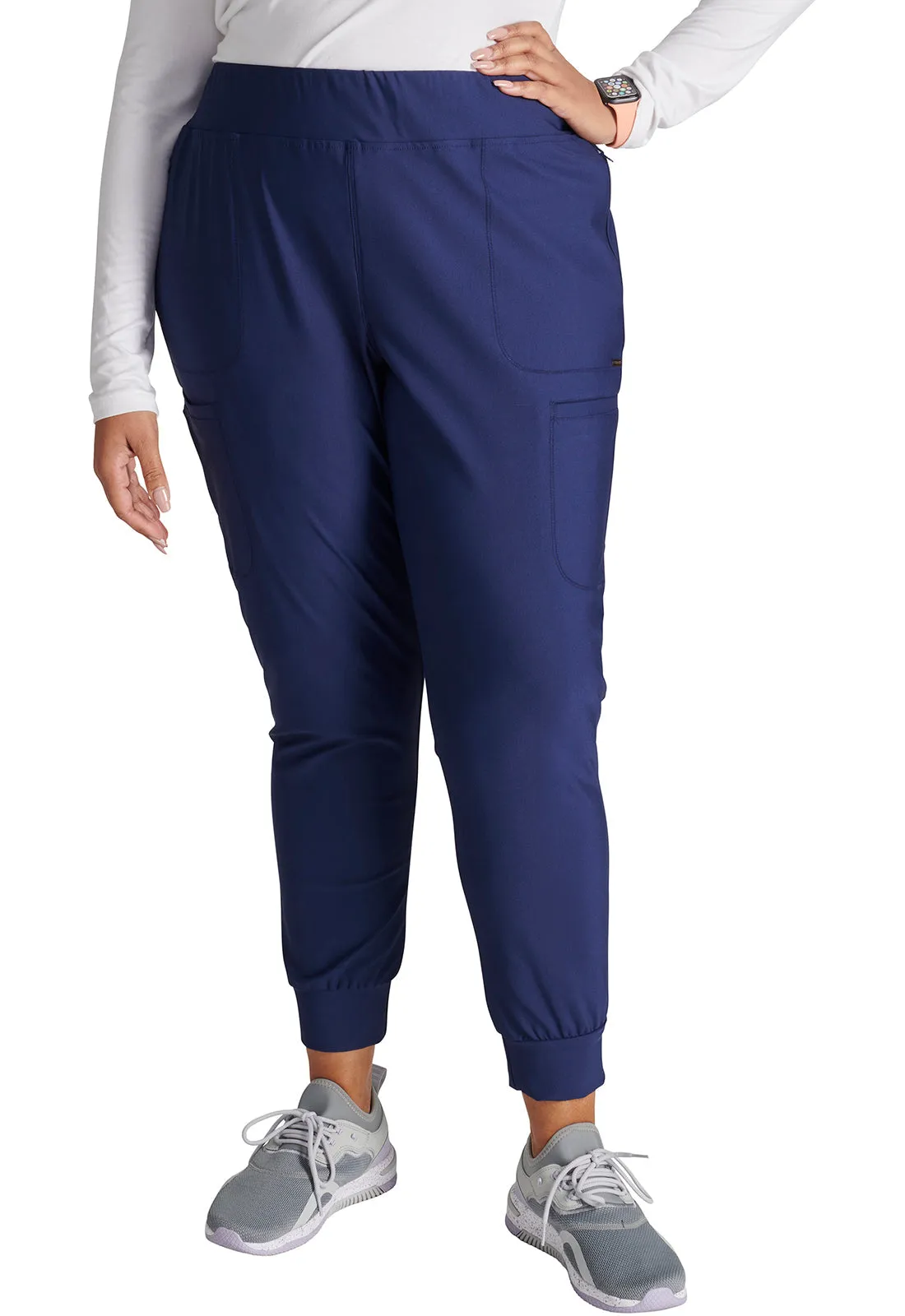 Cherokee Form CK092 Women's Mid-Rise Jogger Scrub Pant - PETITE