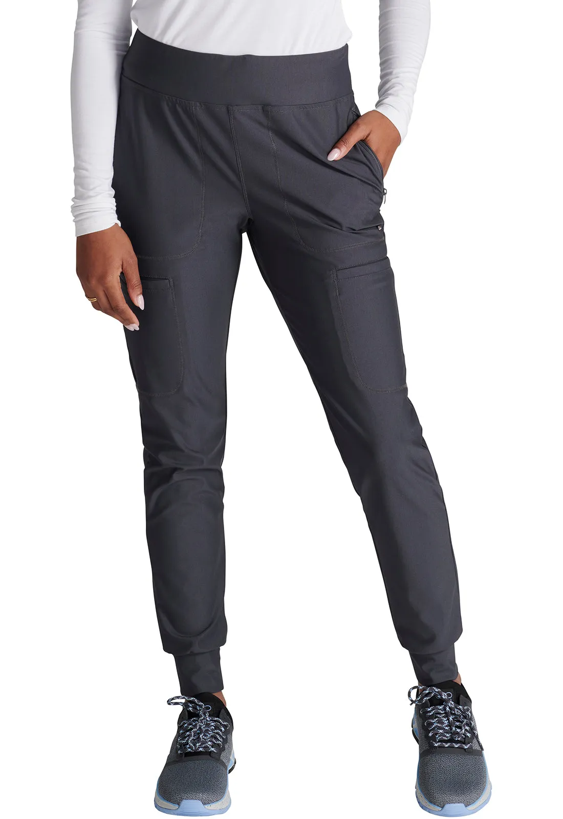 Cherokee Form CK092 Women's Mid-Rise Jogger Scrub Pant - PETITE