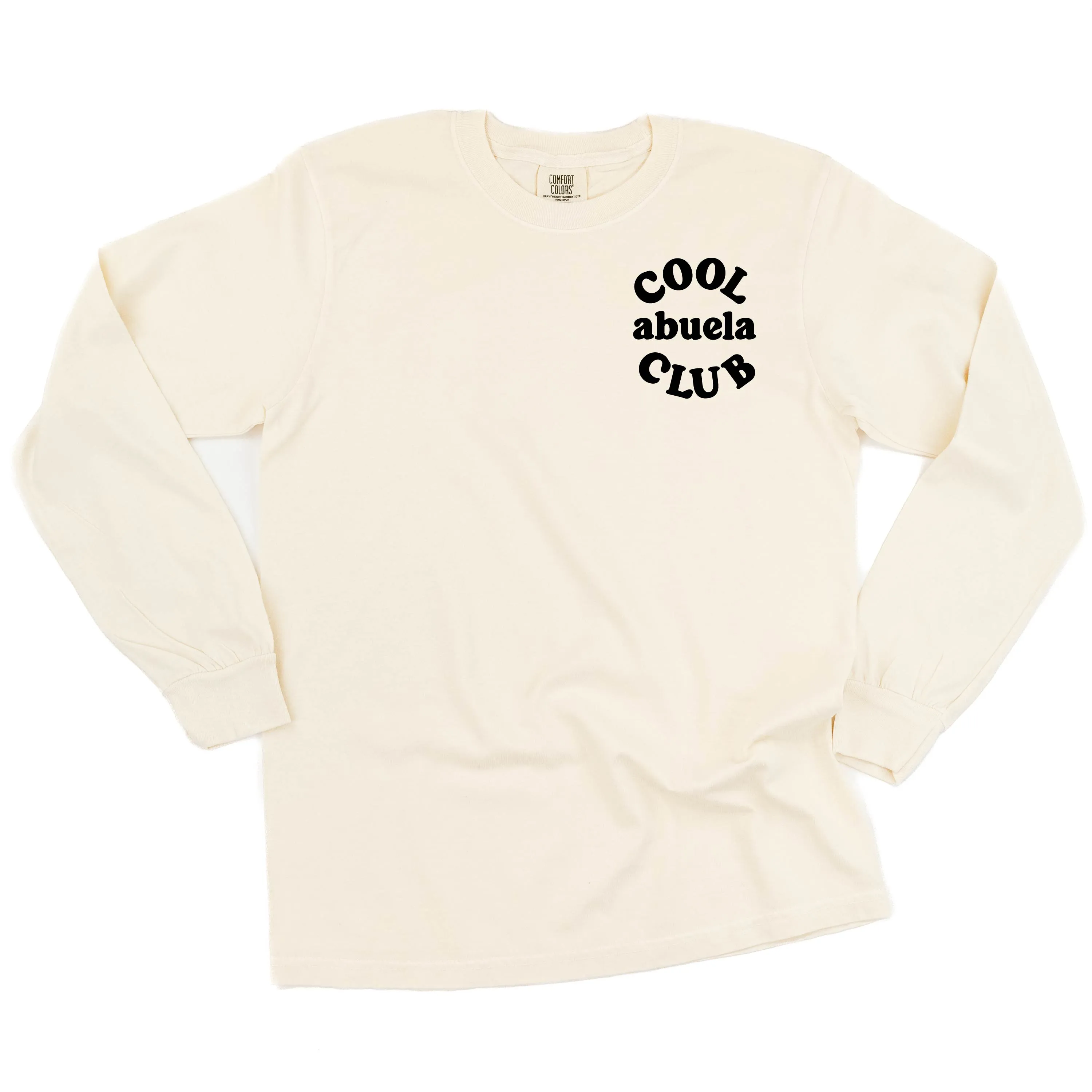 COOL Abuela CLUB - Pocket Design - LONG SLEEVE COMFORT COLORS TEE