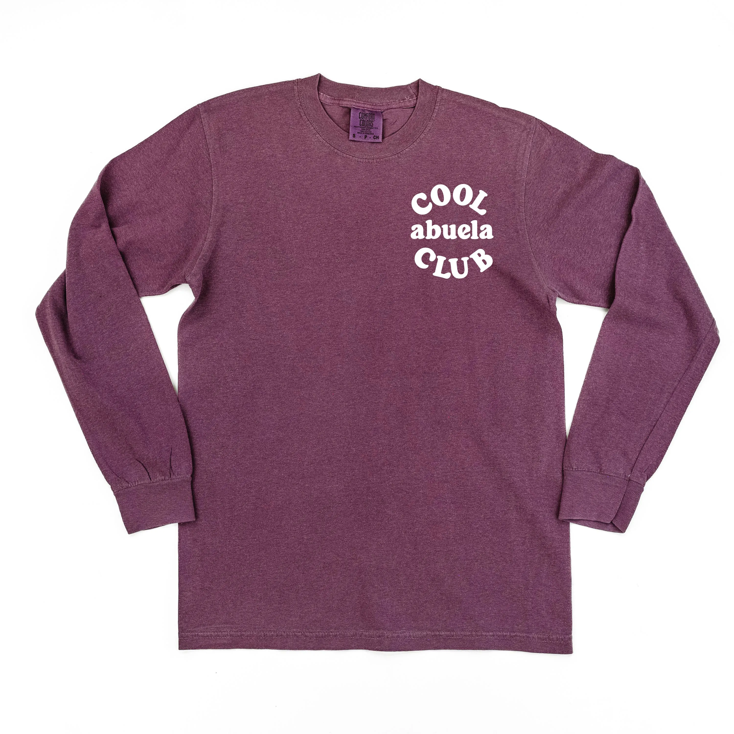 COOL Abuela CLUB - Pocket Design - LONG SLEEVE COMFORT COLORS TEE