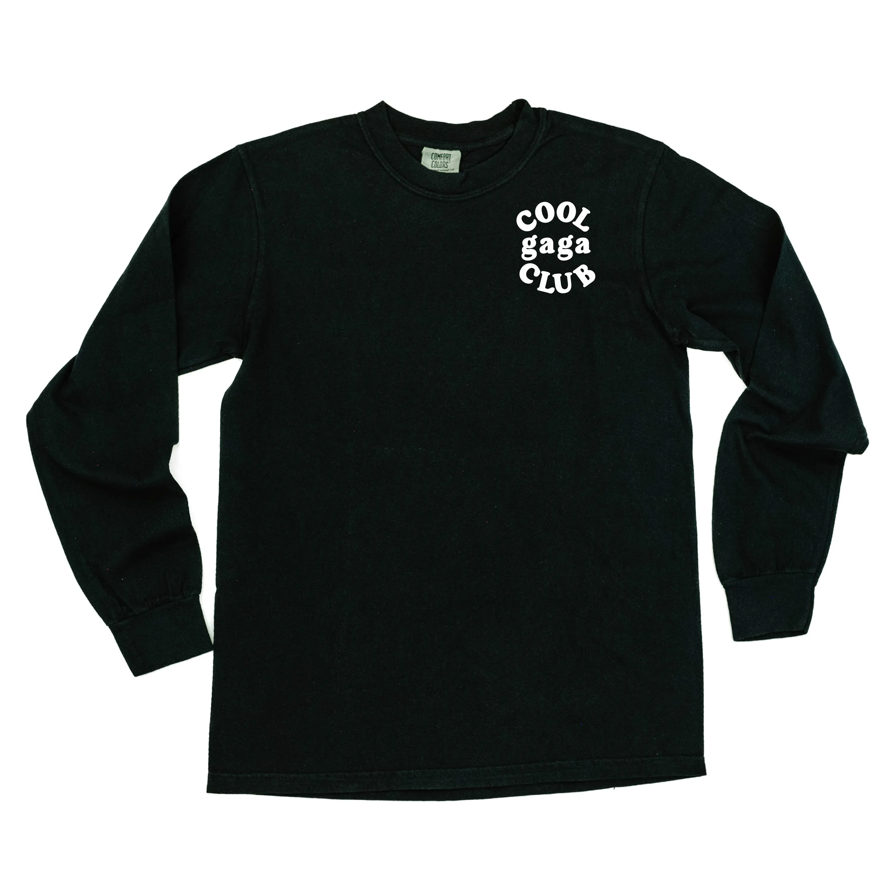 COOL Gaga CLUB - Pocket Design - LONG SLEEVE COMFORT COLORS TEE