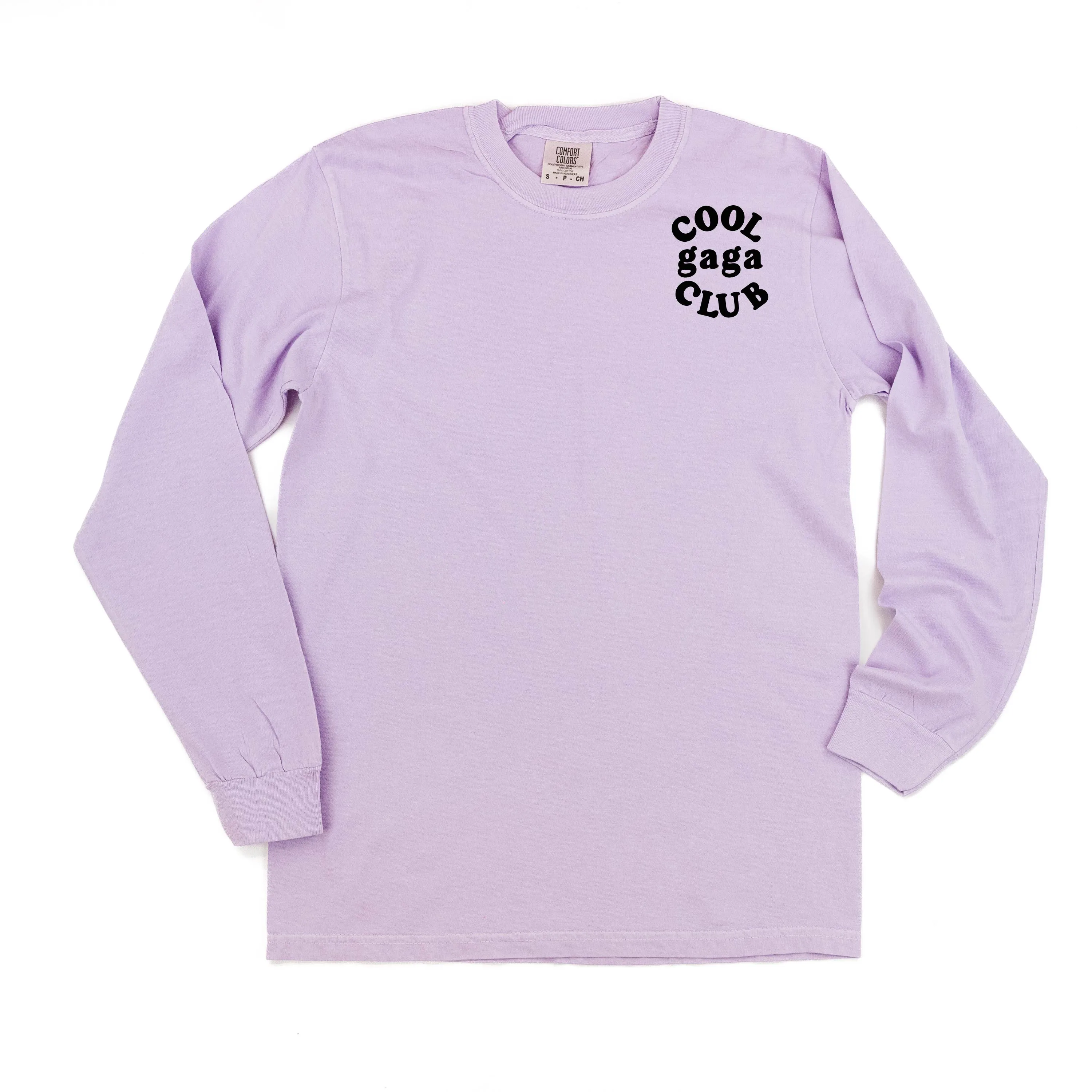 COOL Gaga CLUB - Pocket Design - LONG SLEEVE COMFORT COLORS TEE