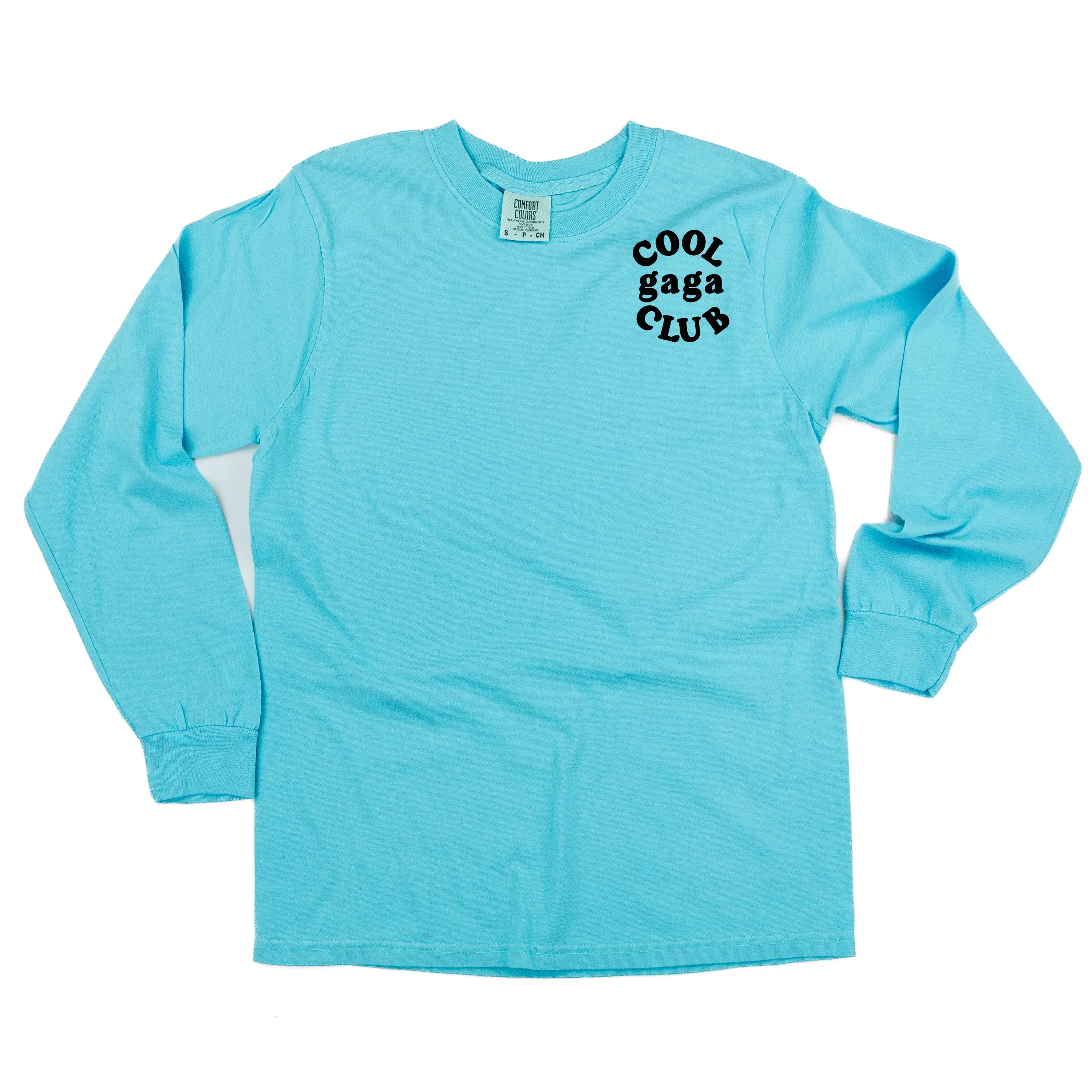 COOL Gaga CLUB - Pocket Design - LONG SLEEVE COMFORT COLORS TEE