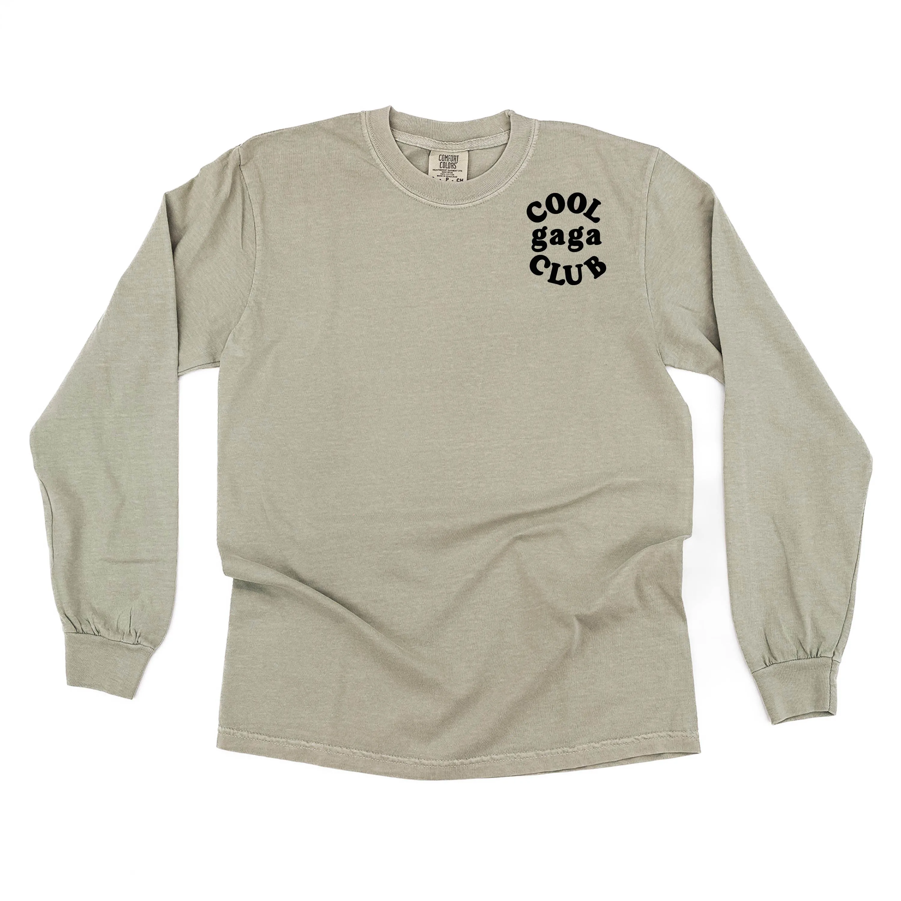 COOL Gaga CLUB - Pocket Design - LONG SLEEVE COMFORT COLORS TEE