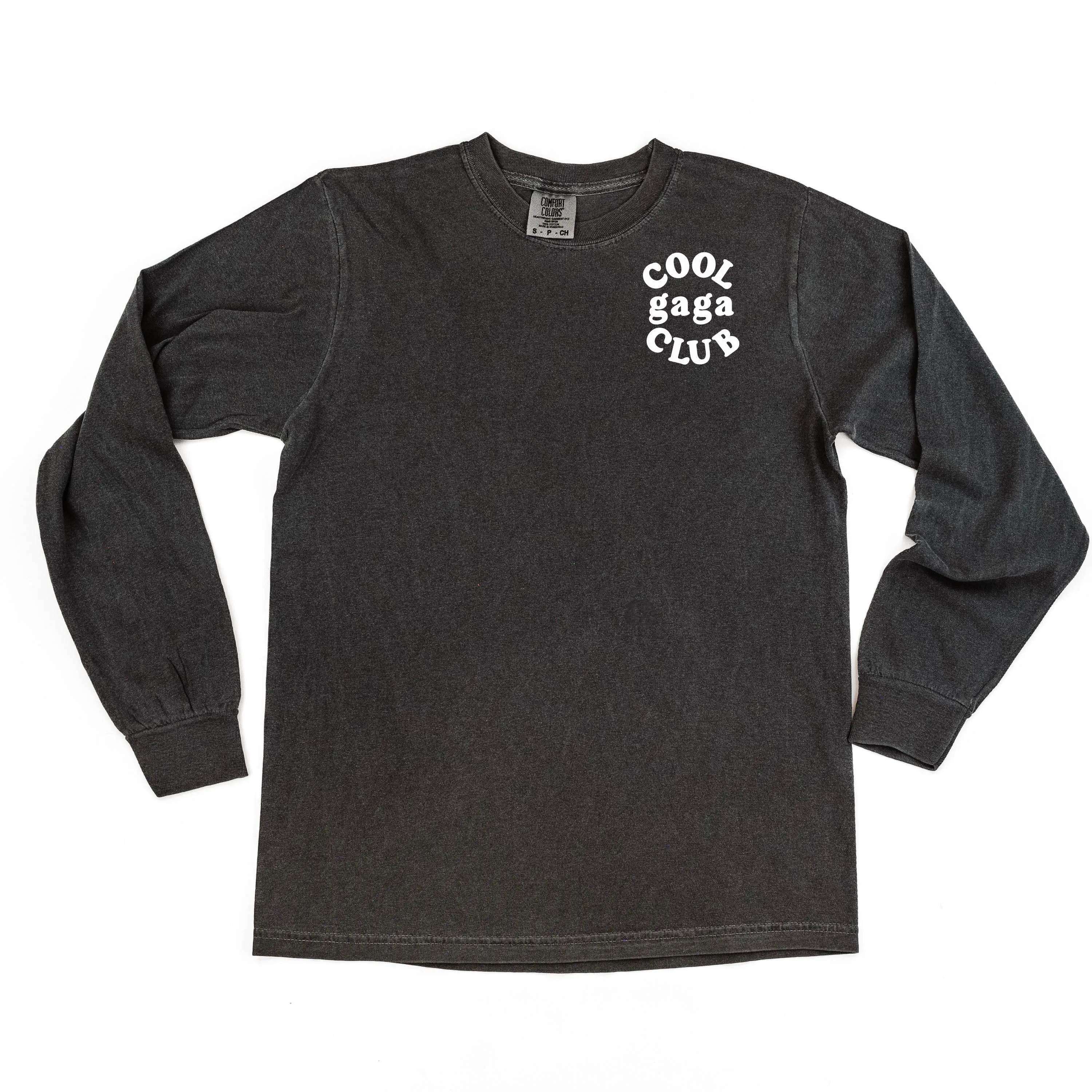 COOL Gaga CLUB - Pocket Design - LONG SLEEVE COMFORT COLORS TEE