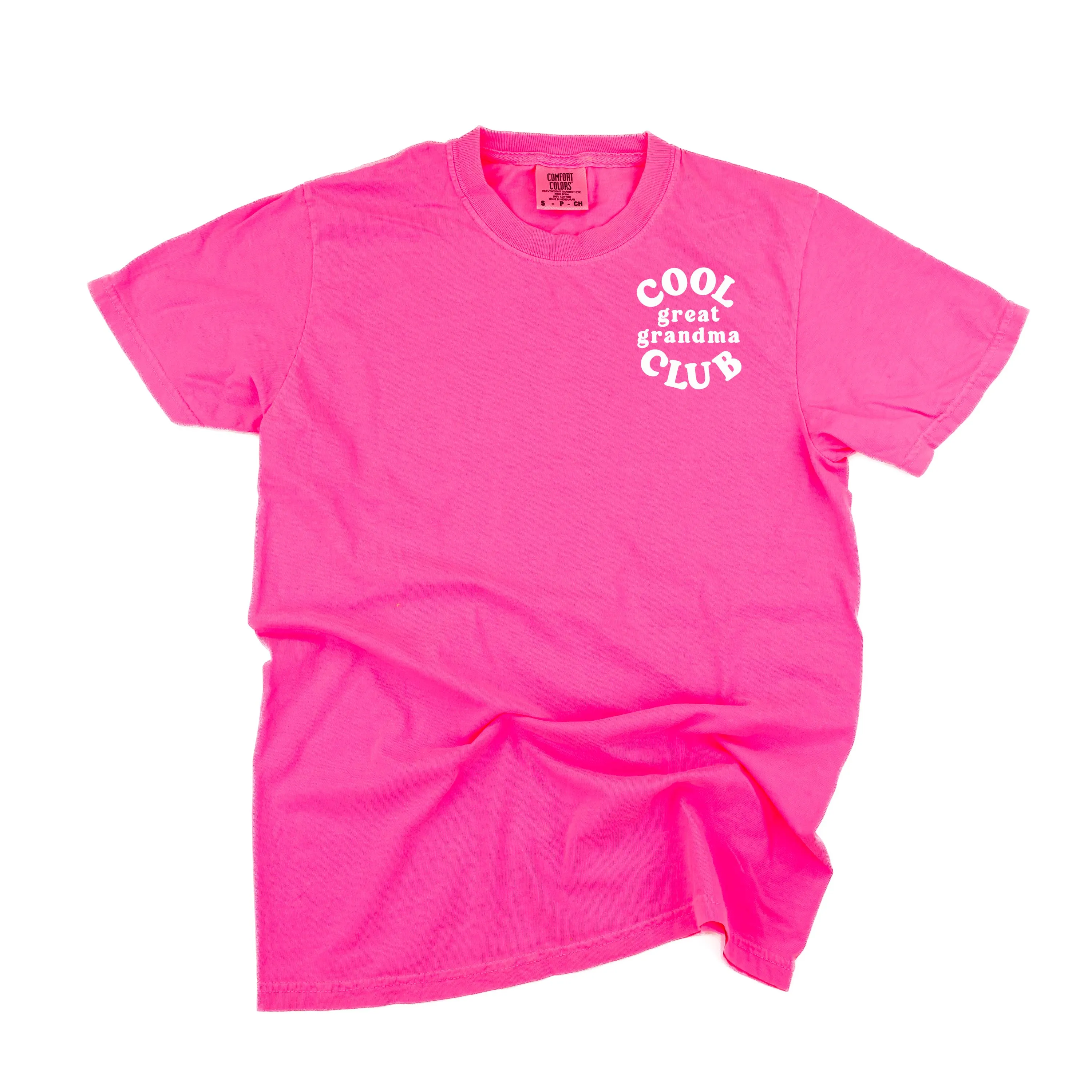 COOL Great Grandma CLUB - Pocket Design - SHORT SLEEVE COMFORT COLORS TEE