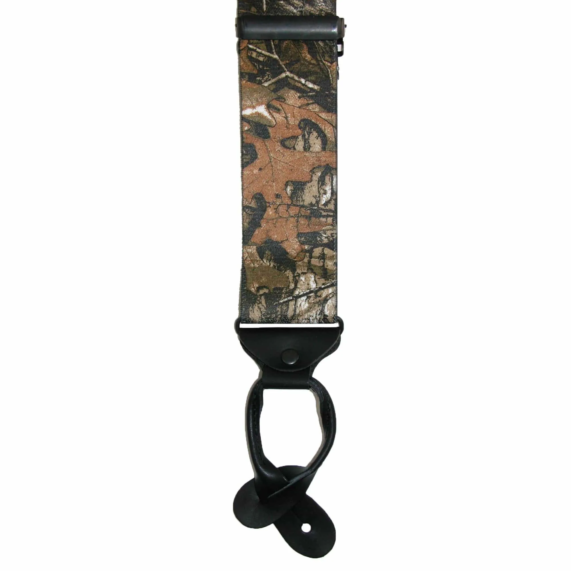 CTM® Men's Elastic 2 Inch Wide Camouflage Button-End Suspenders