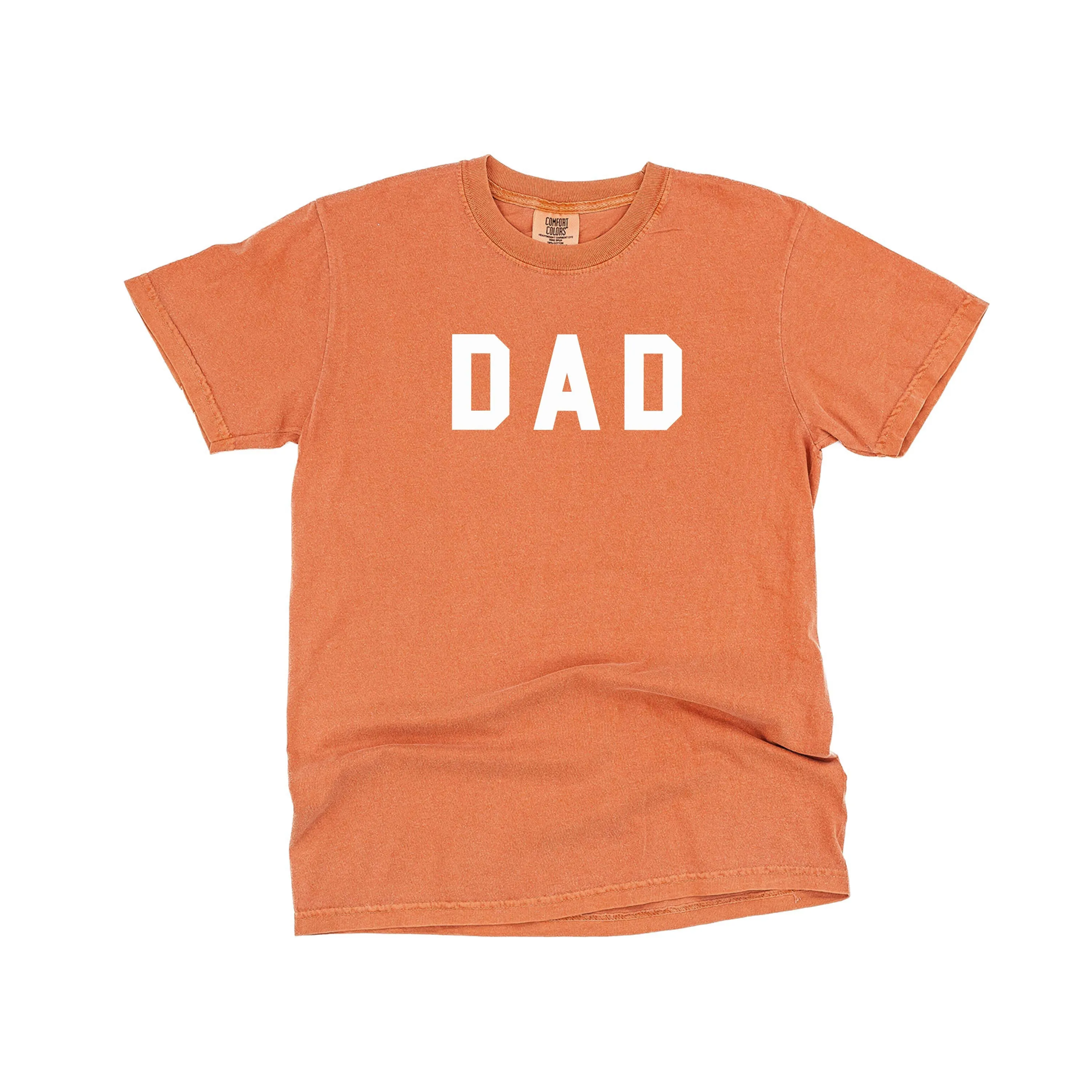 DAD - Standard Block Font - SHORT SLEEVE COMFORT COLORS TEE