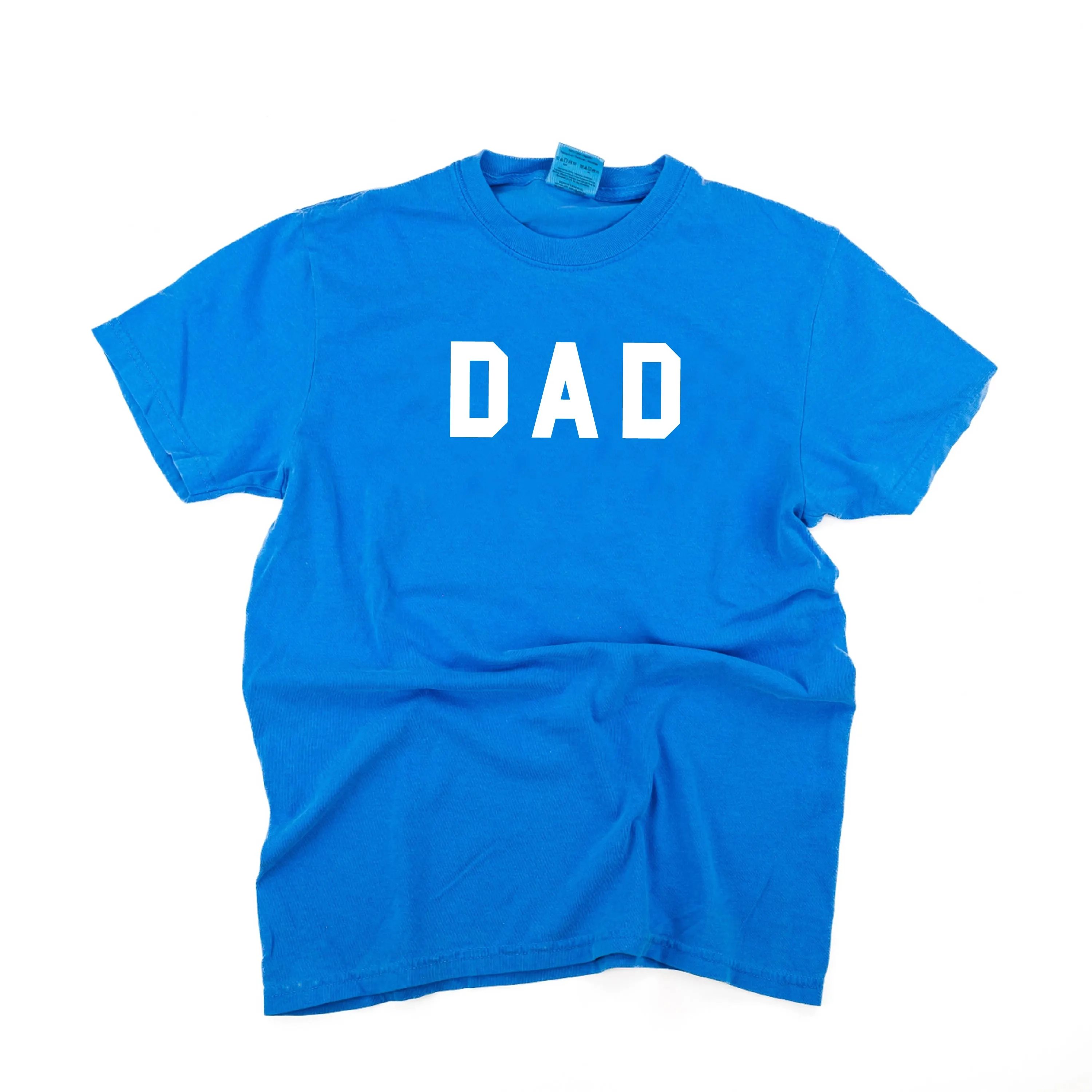 DAD - Standard Block Font - SHORT SLEEVE COMFORT COLORS TEE