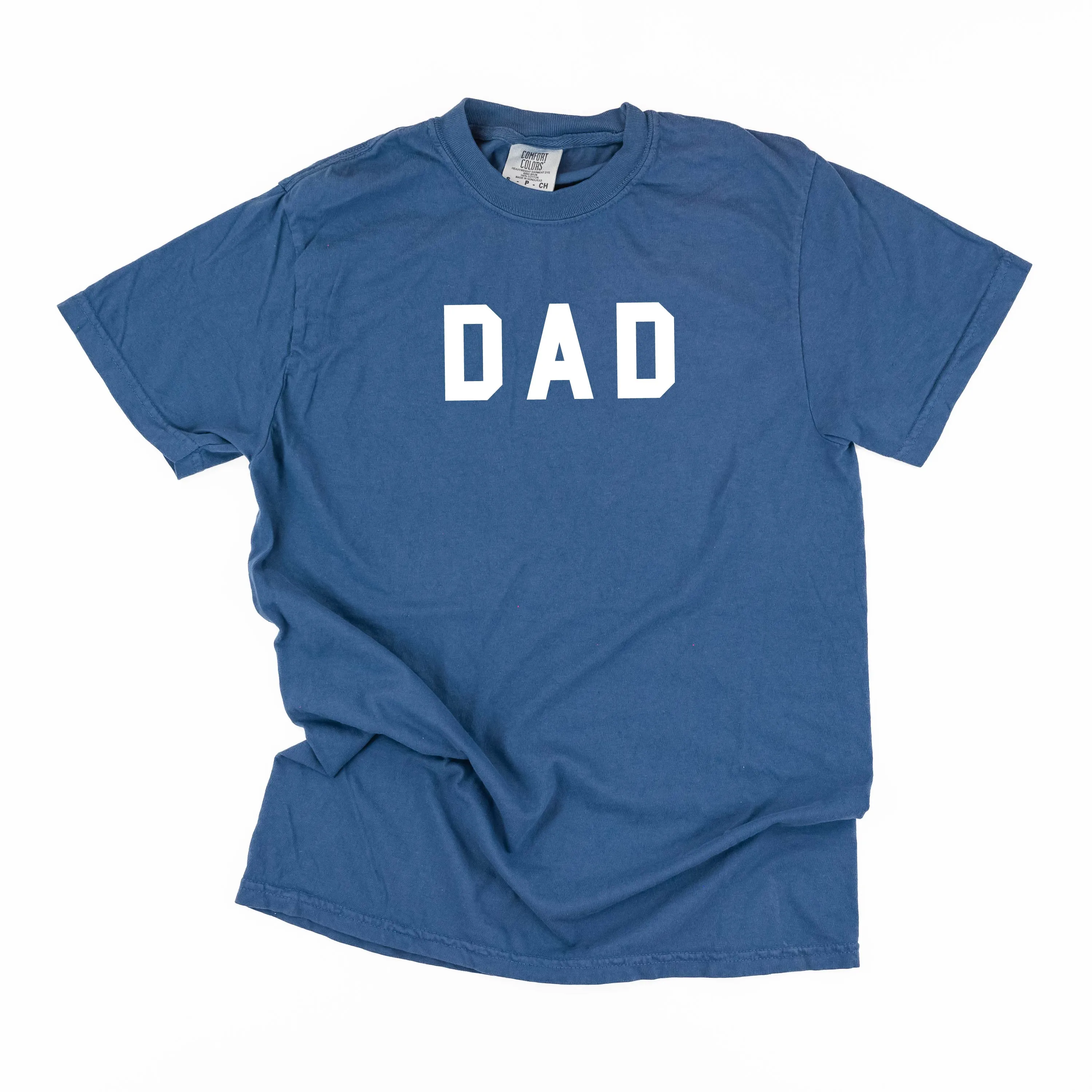 DAD - Standard Block Font - SHORT SLEEVE COMFORT COLORS TEE