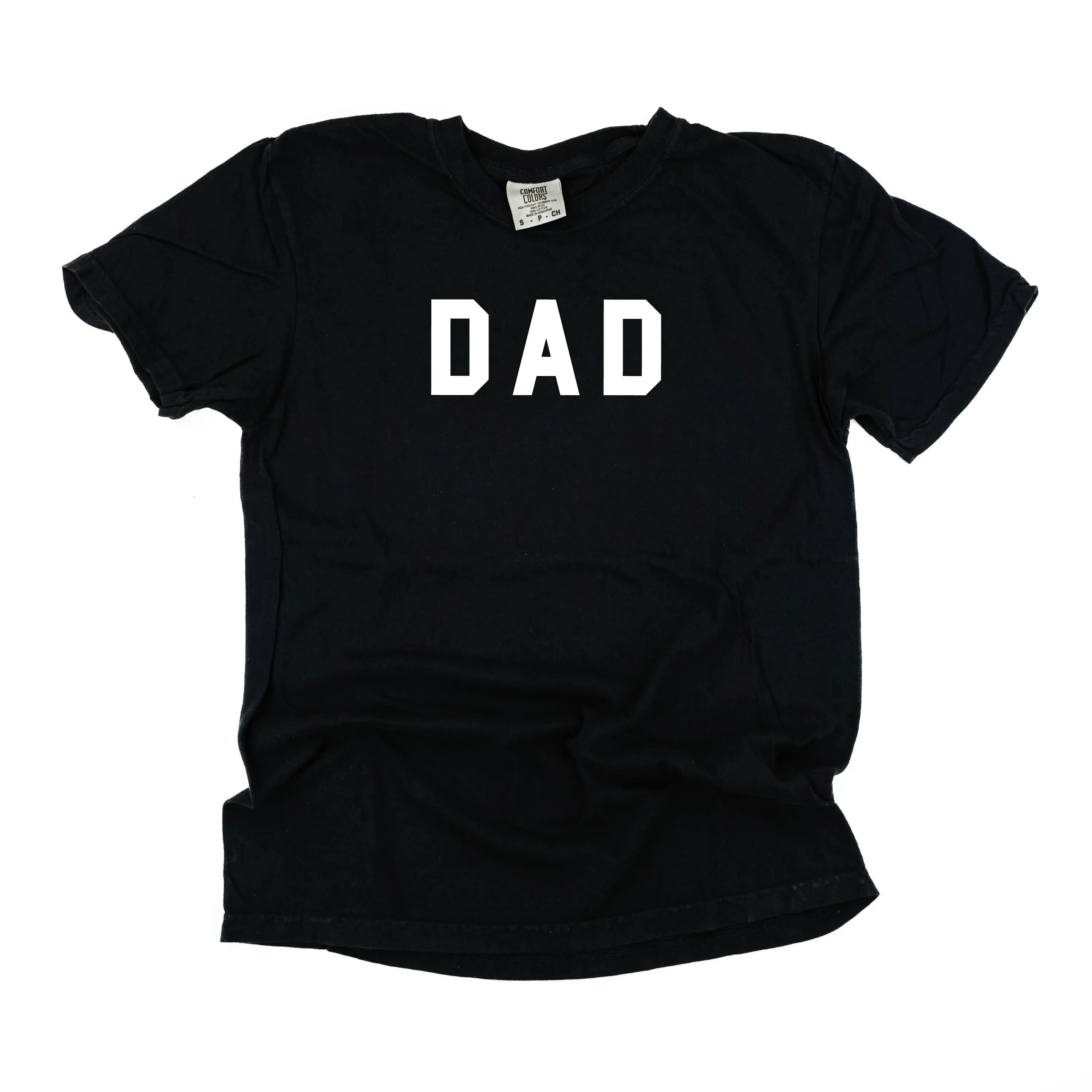 DAD - Standard Block Font - SHORT SLEEVE COMFORT COLORS TEE