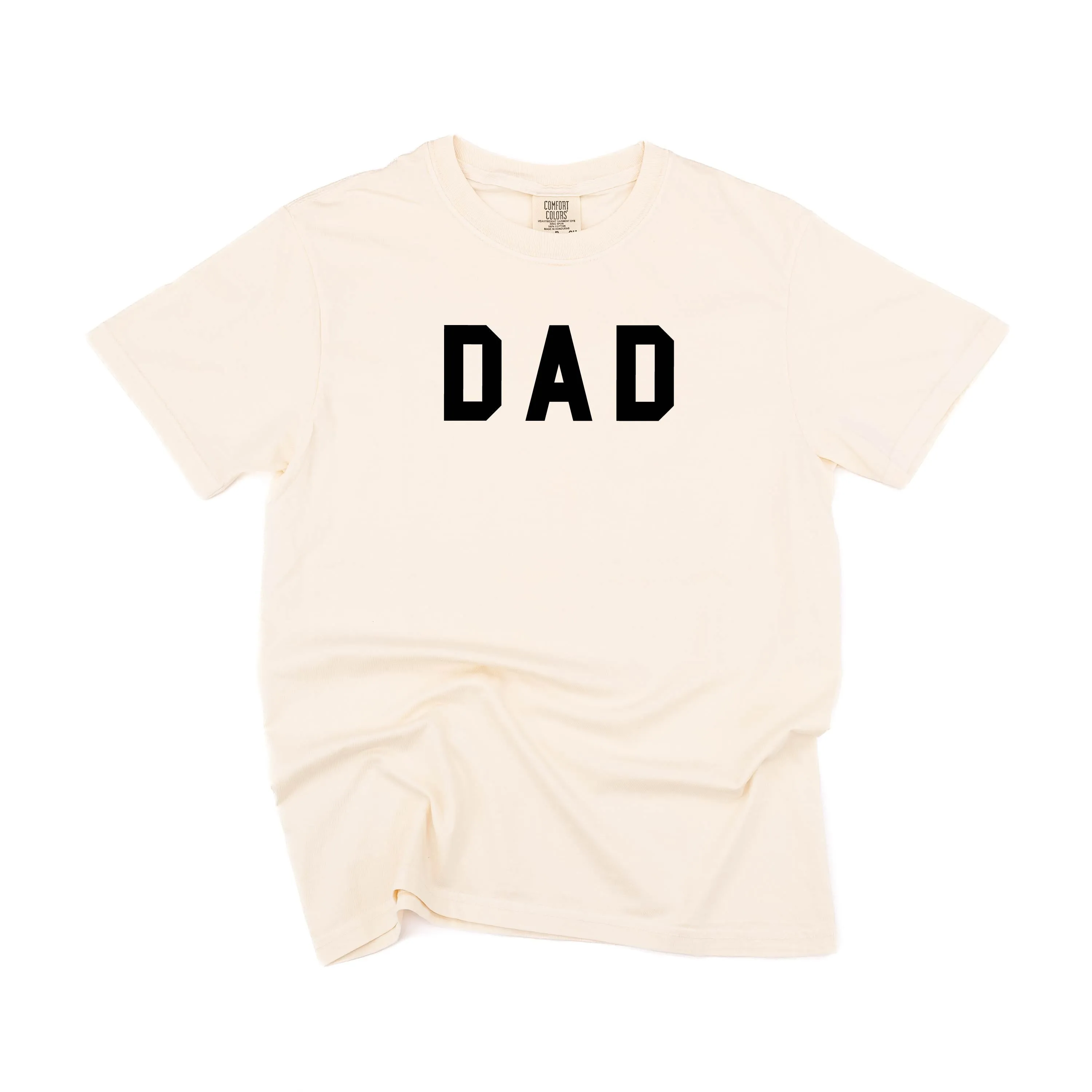 DAD - Standard Block Font - SHORT SLEEVE COMFORT COLORS TEE