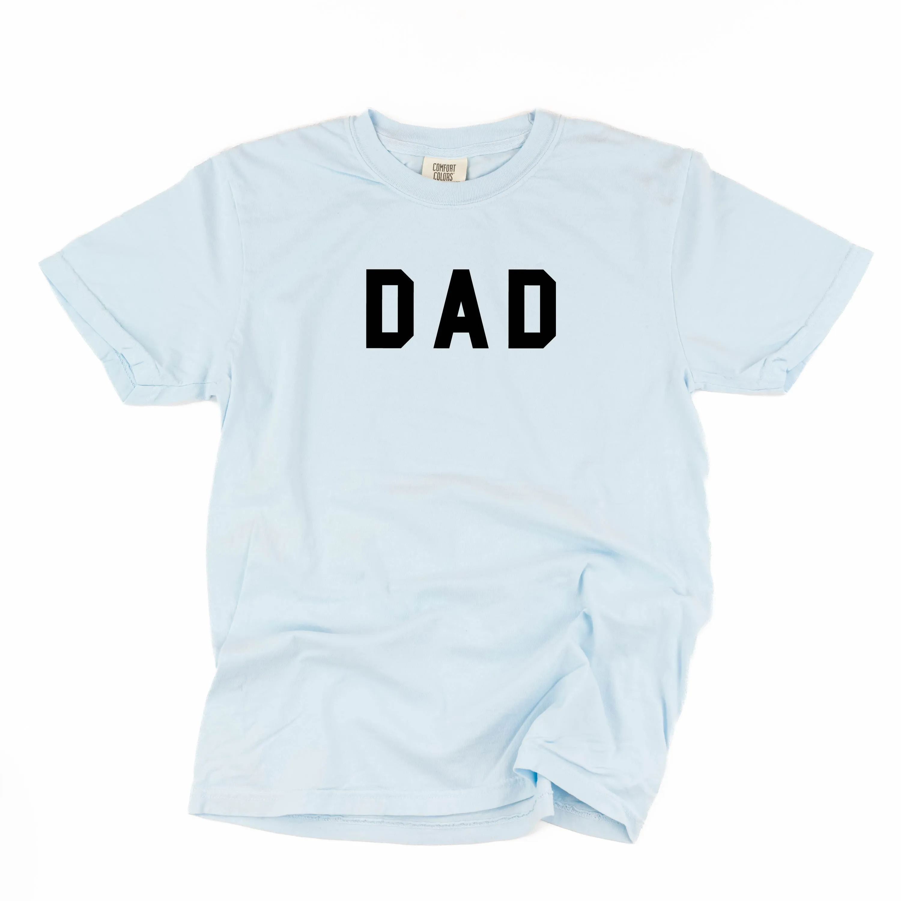 DAD - Standard Block Font - SHORT SLEEVE COMFORT COLORS TEE