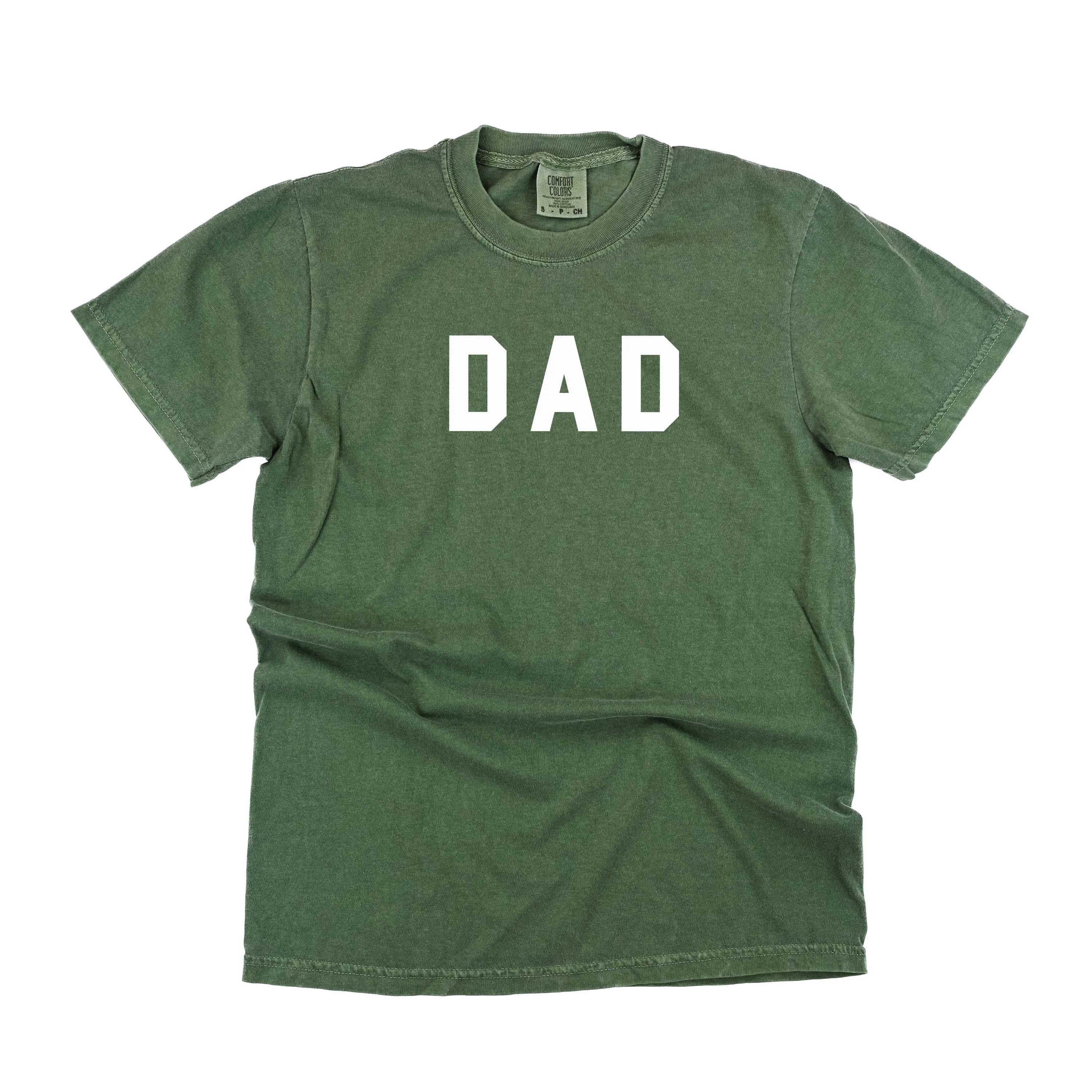 DAD - Standard Block Font - SHORT SLEEVE COMFORT COLORS TEE