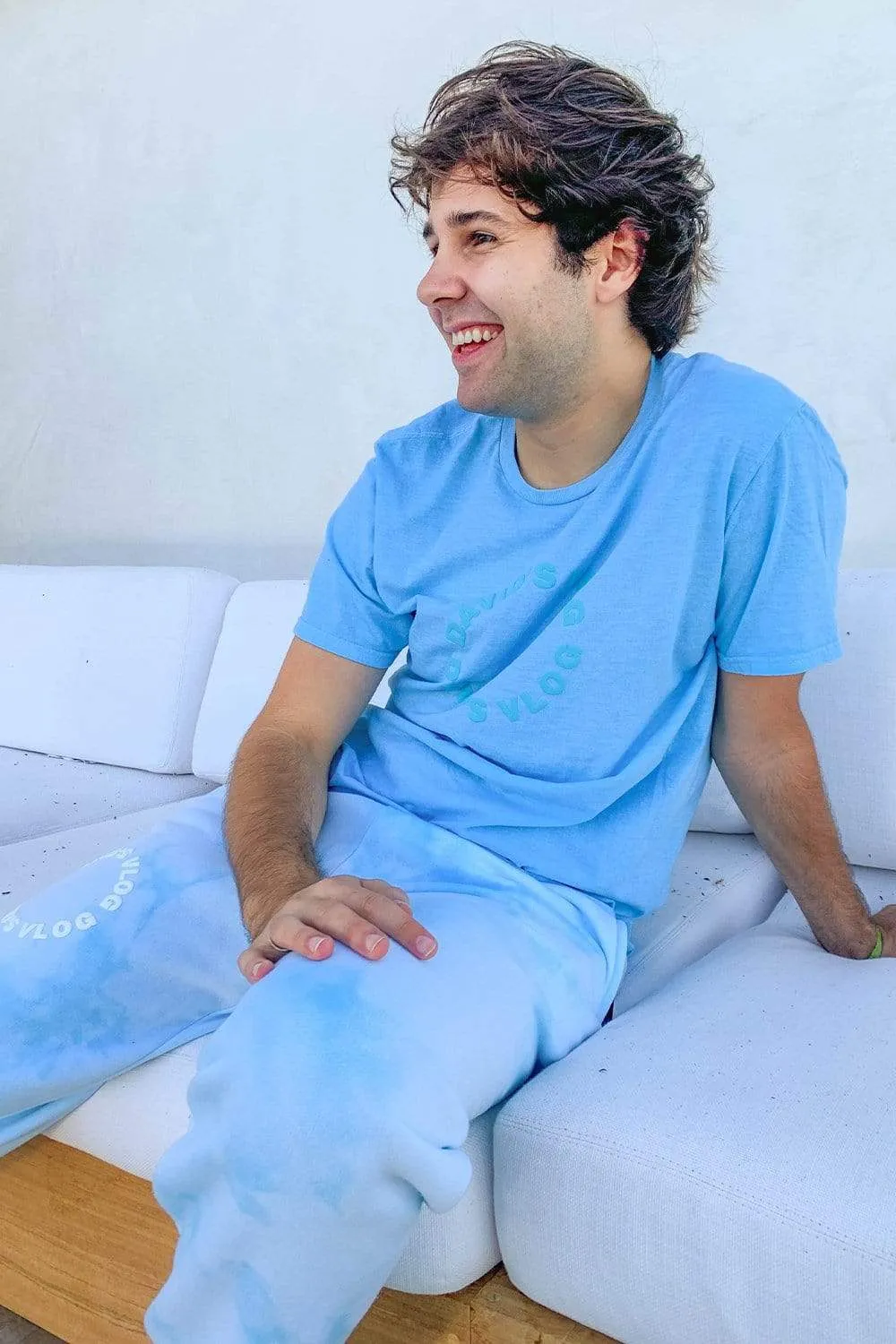 David Dobrik Blue Cloud Sweatpants