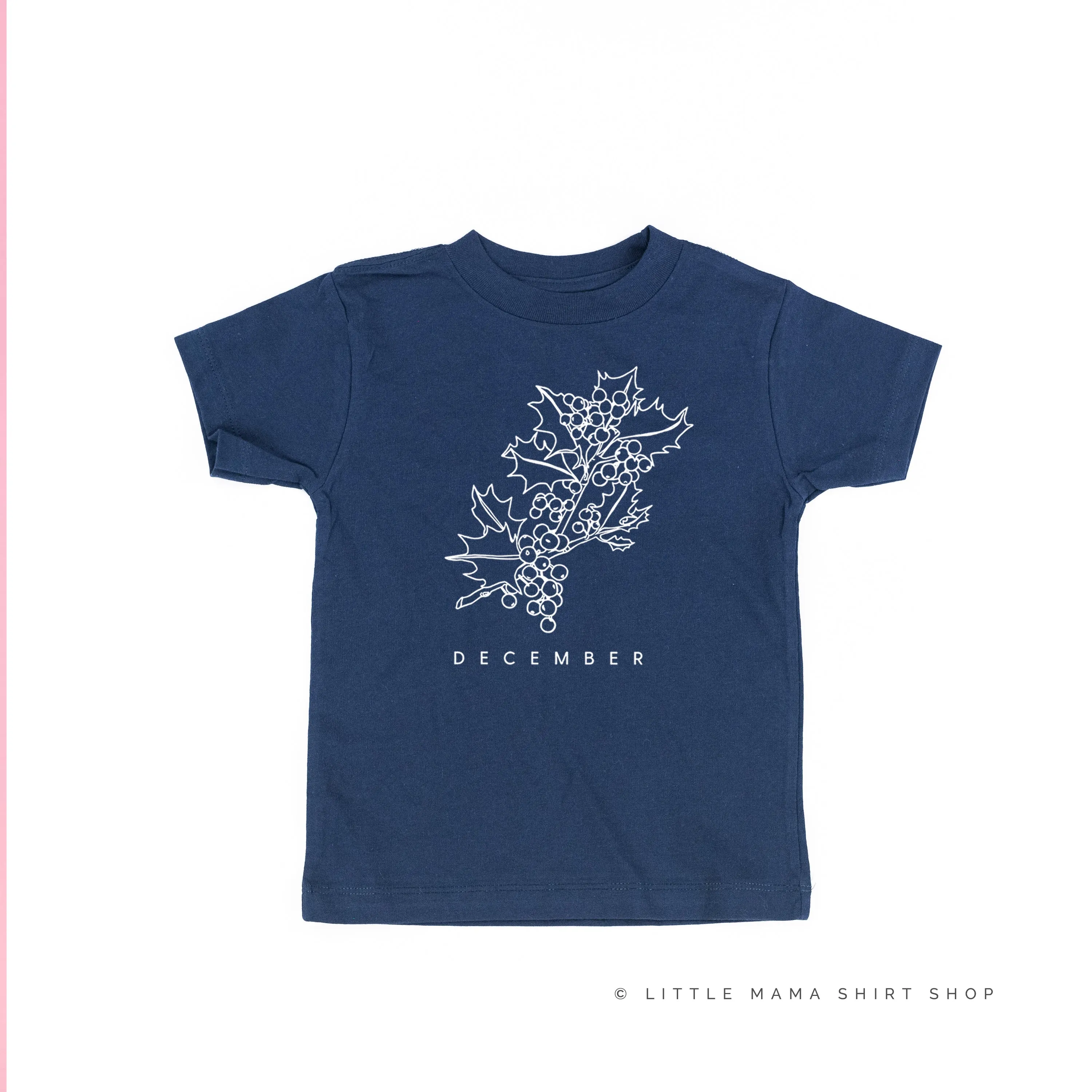 DECEMBER BIRTH FLOWER - Holly - Short Sleeve Child Shirt