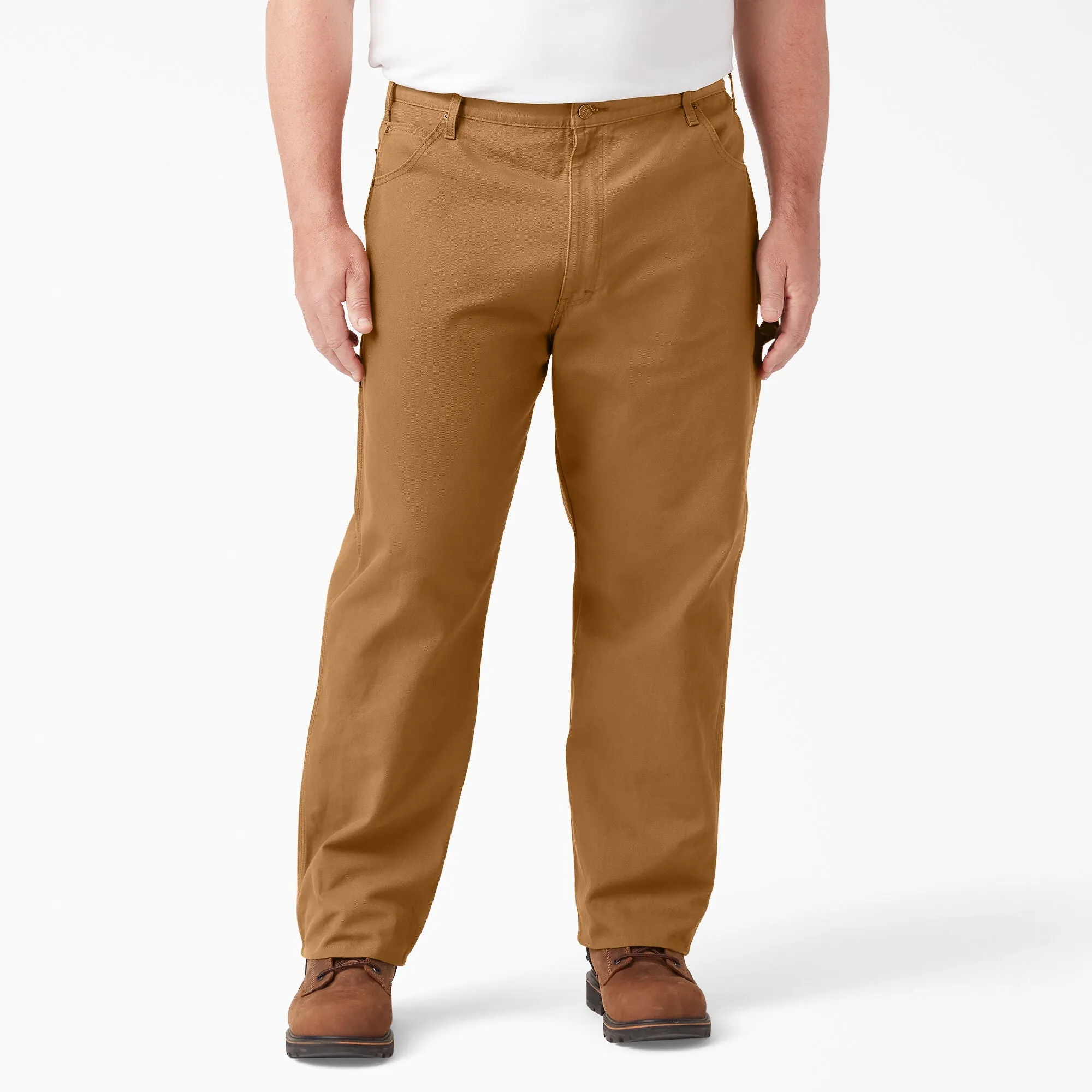 Dickies Duck Carpenter Relaxed Fit Pant, Rinsed Brown Duck