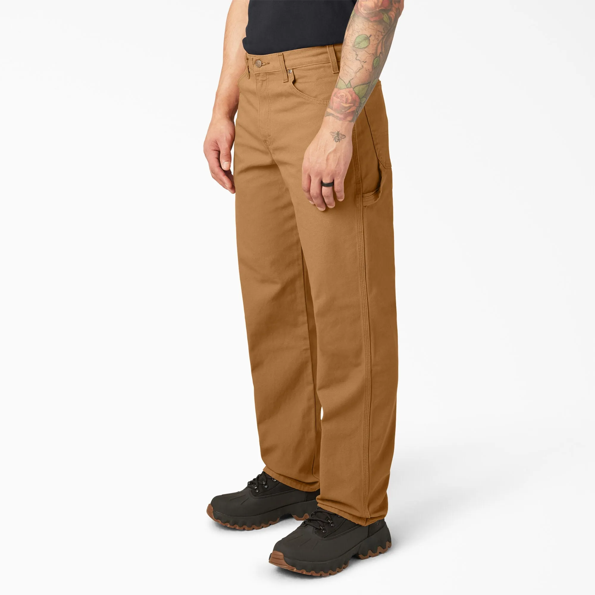 Dickies Duck Carpenter Relaxed Fit Pant, Rinsed Brown Duck