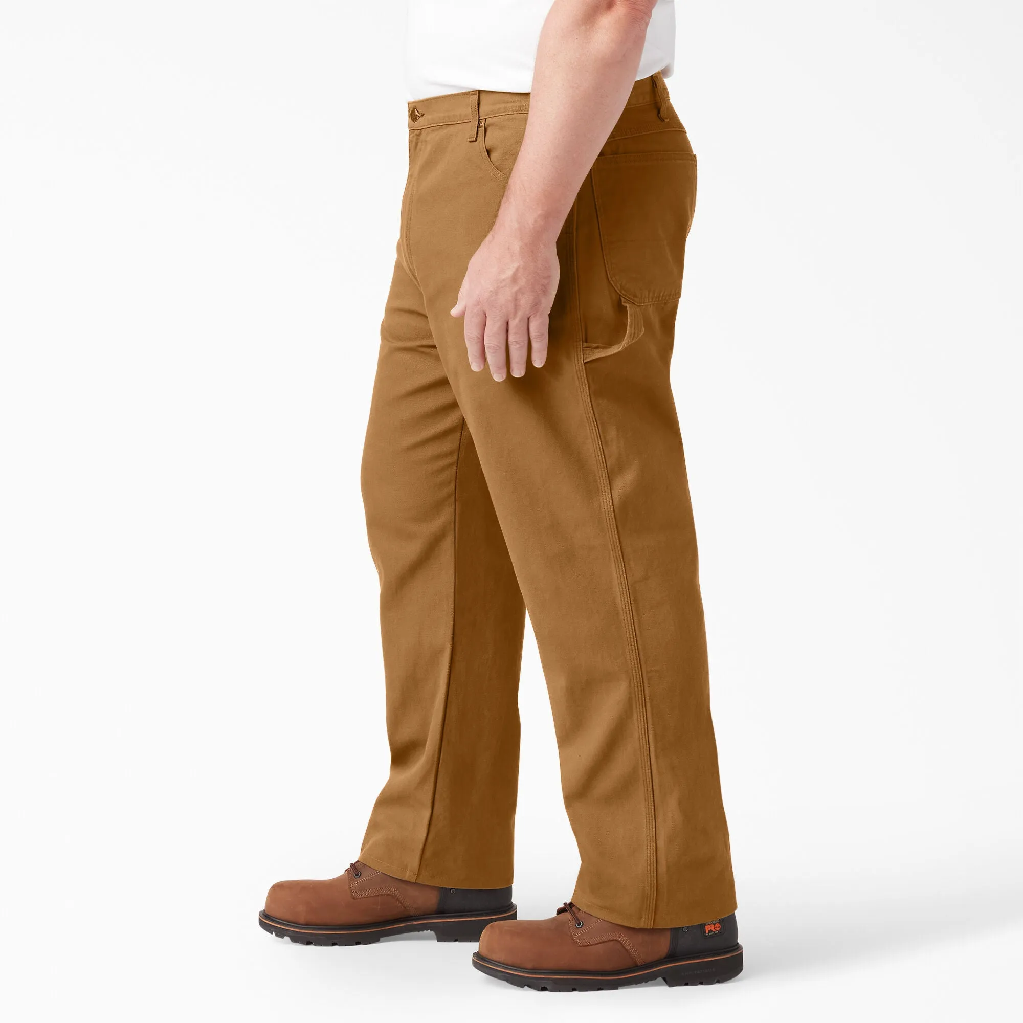 Dickies Duck Carpenter Relaxed Fit Pant, Rinsed Brown Duck