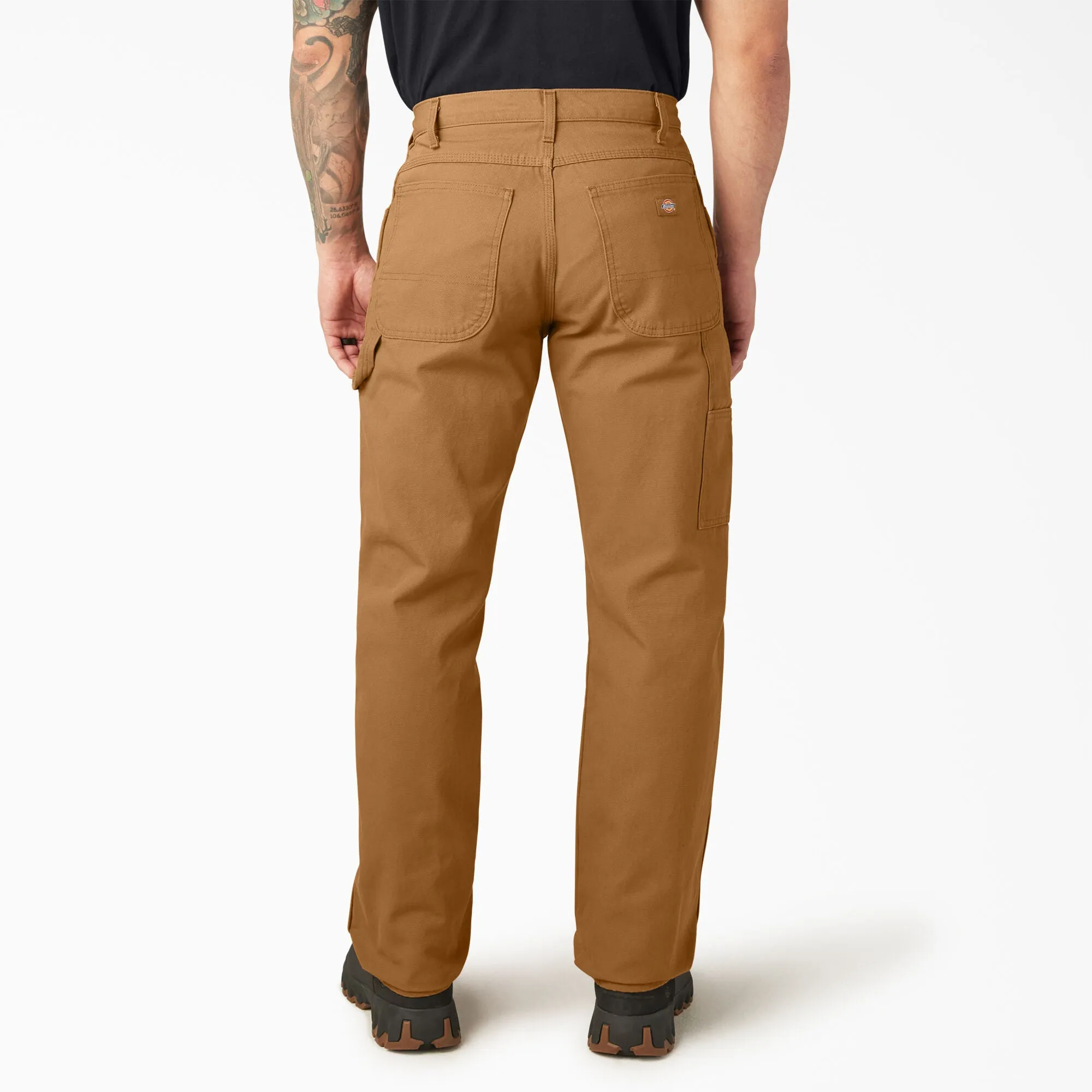 Dickies Duck Carpenter Relaxed Fit Pant, Rinsed Brown Duck