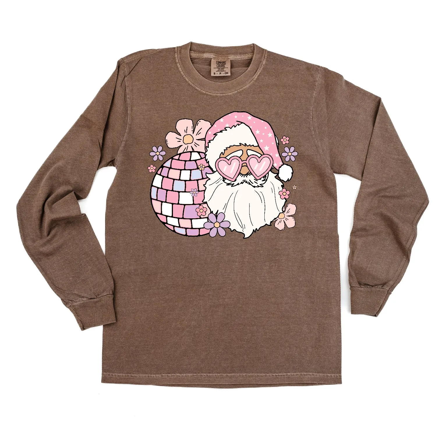 Disco Santa - LONG SLEEVE Comfort Colors Tee