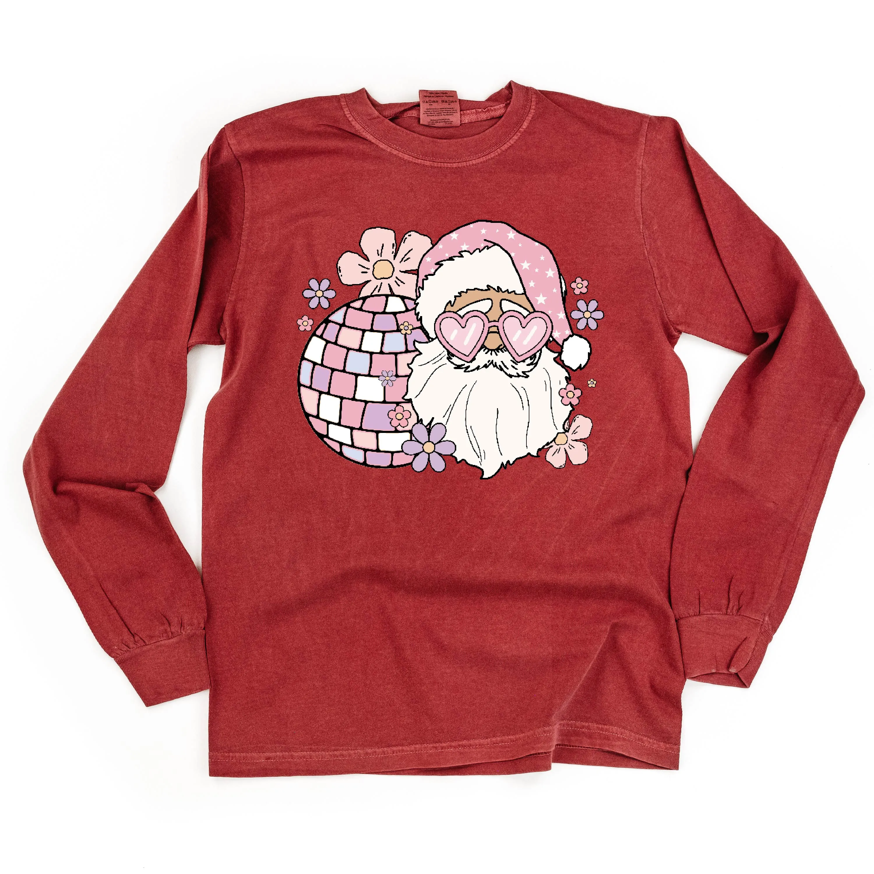 Disco Santa - LONG SLEEVE Comfort Colors Tee