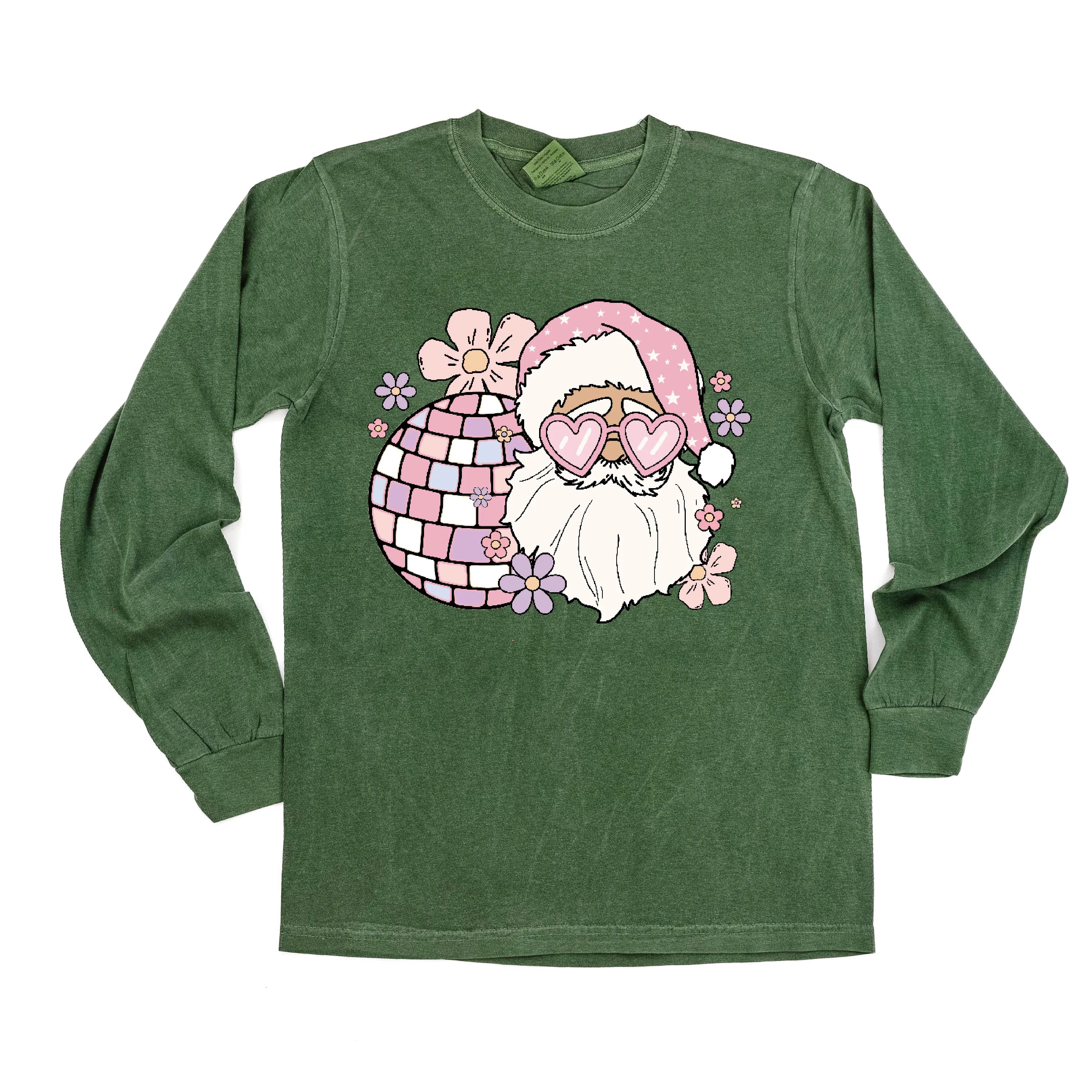 Disco Santa - LONG SLEEVE Comfort Colors Tee