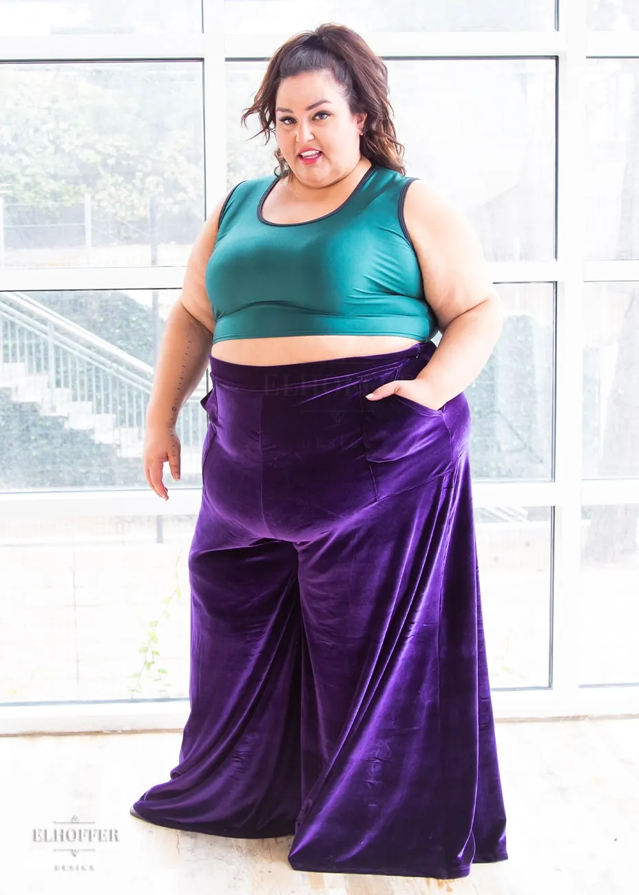 Essential Peggy Pant - Amethyst Velvet