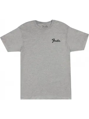 Fender Transition Logo Tee, Athletic Gray, Small