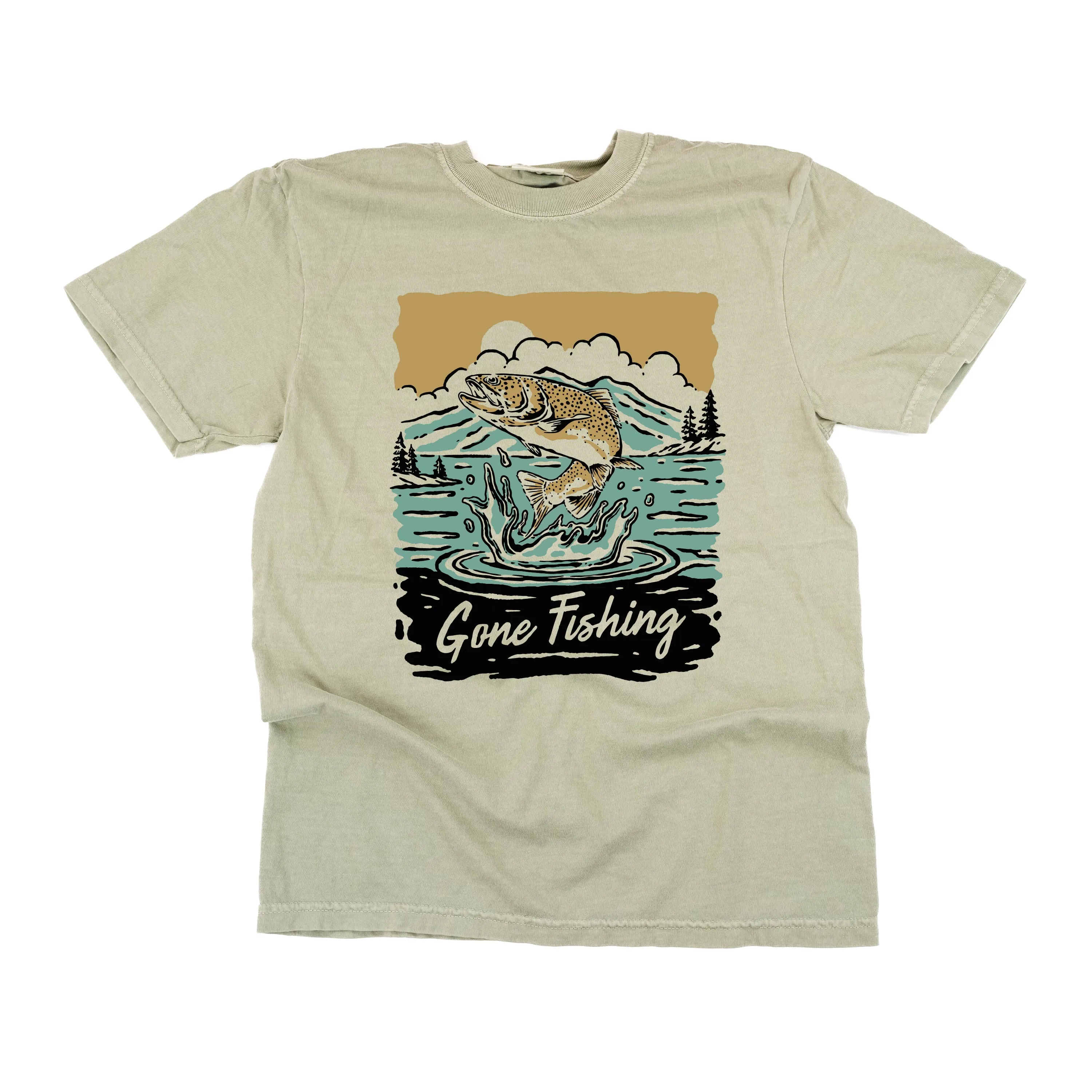 Gone Fishing - SHORT SLEEVE COMFORT COLORS TEE