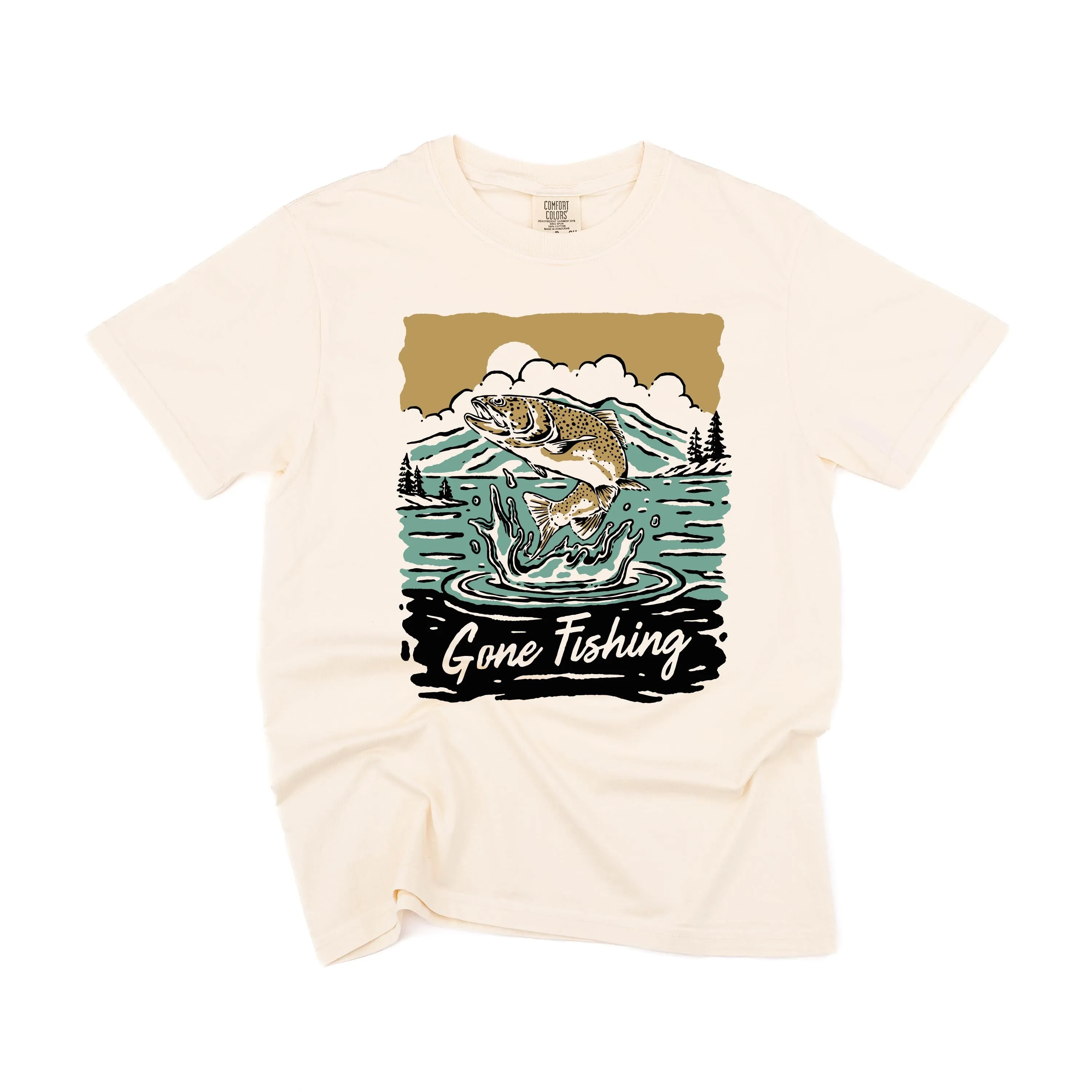 Gone Fishing - SHORT SLEEVE COMFORT COLORS TEE