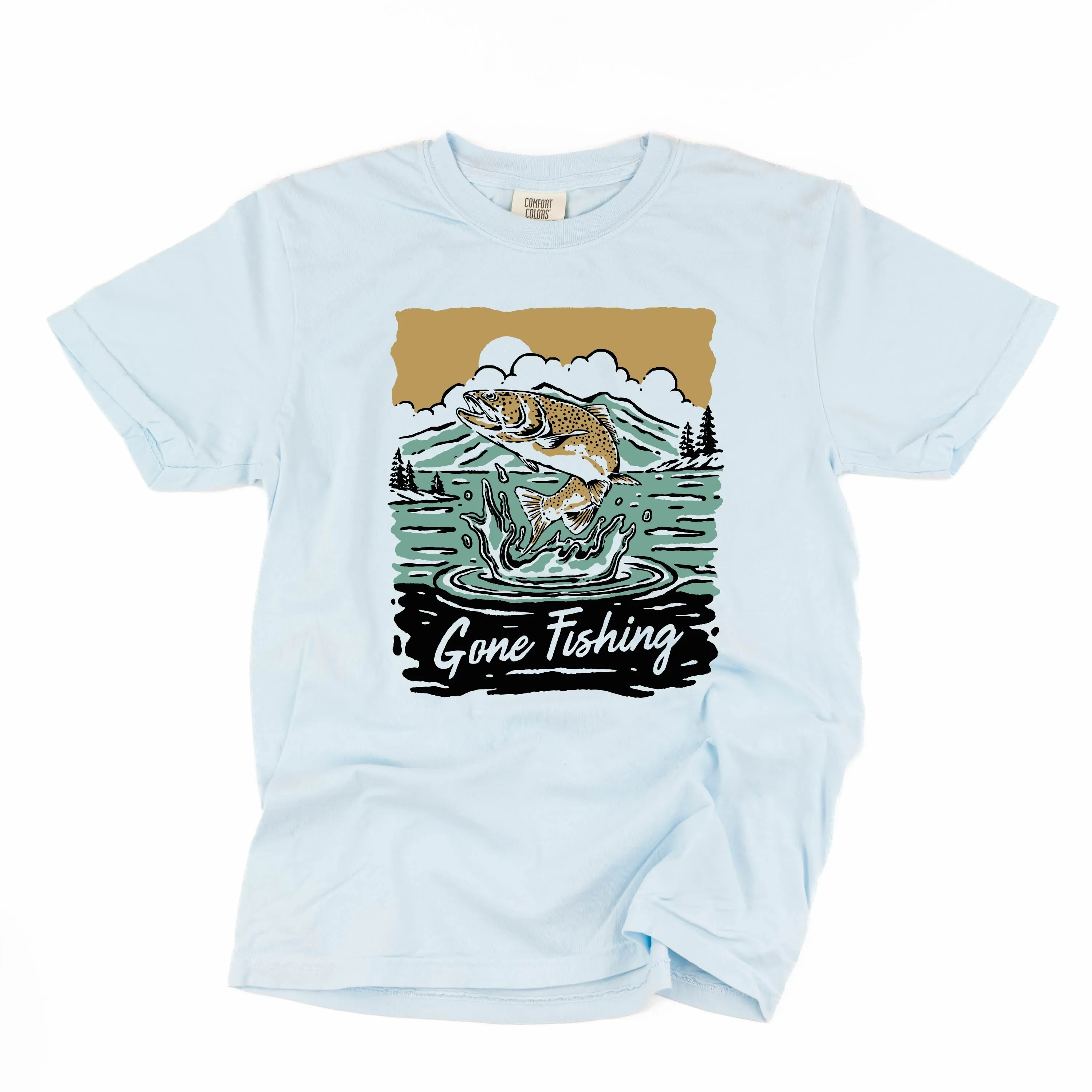 Gone Fishing - SHORT SLEEVE COMFORT COLORS TEE