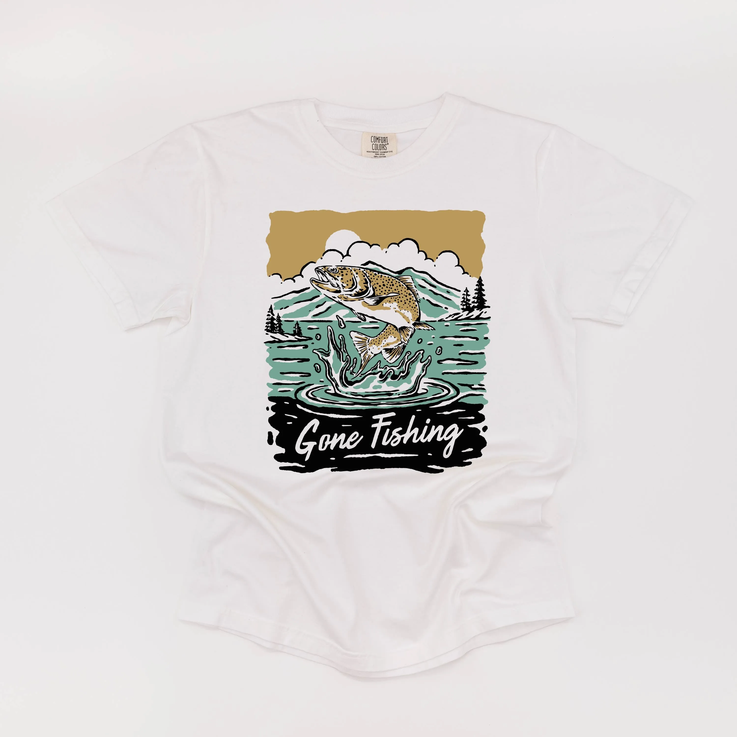 Gone Fishing - SHORT SLEEVE COMFORT COLORS TEE