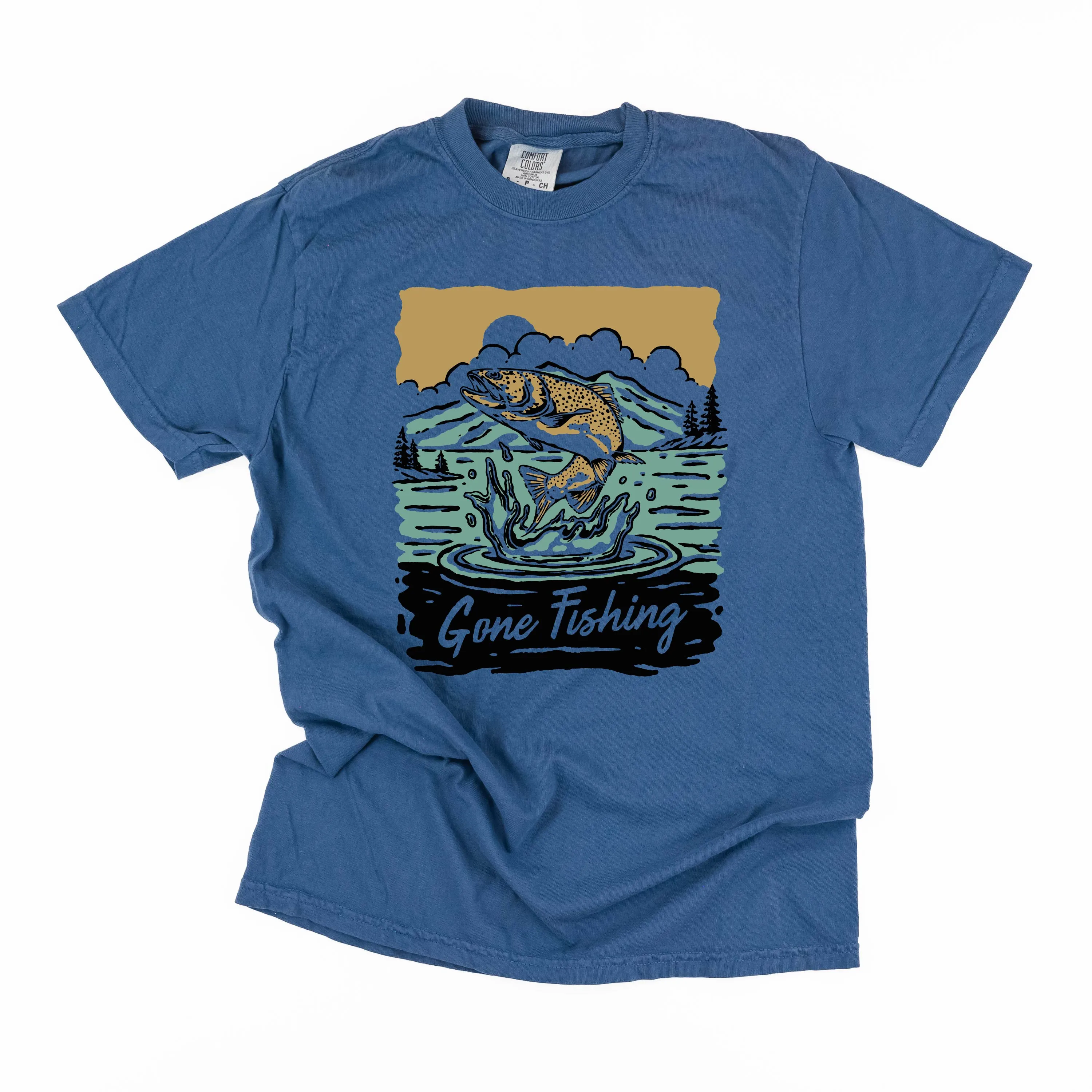 Gone Fishing - SHORT SLEEVE COMFORT COLORS TEE