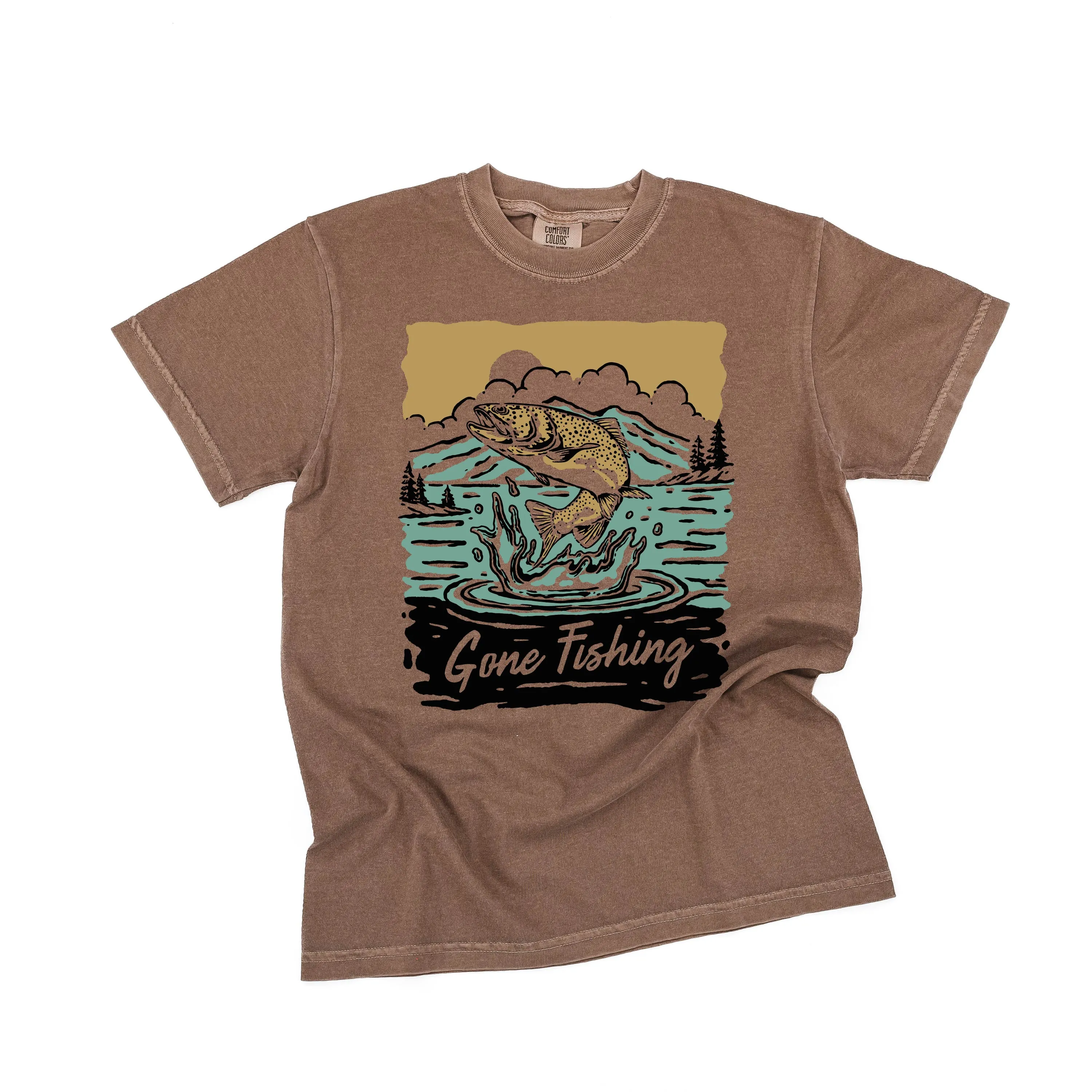 Gone Fishing - SHORT SLEEVE COMFORT COLORS TEE