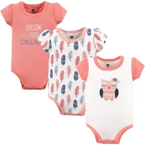 Hudson Baby Cotton Bodysuits, Boho Owl