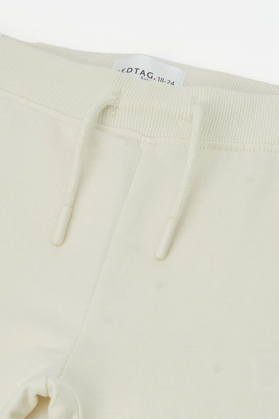 Infant Boys Cream Plain Active Pant