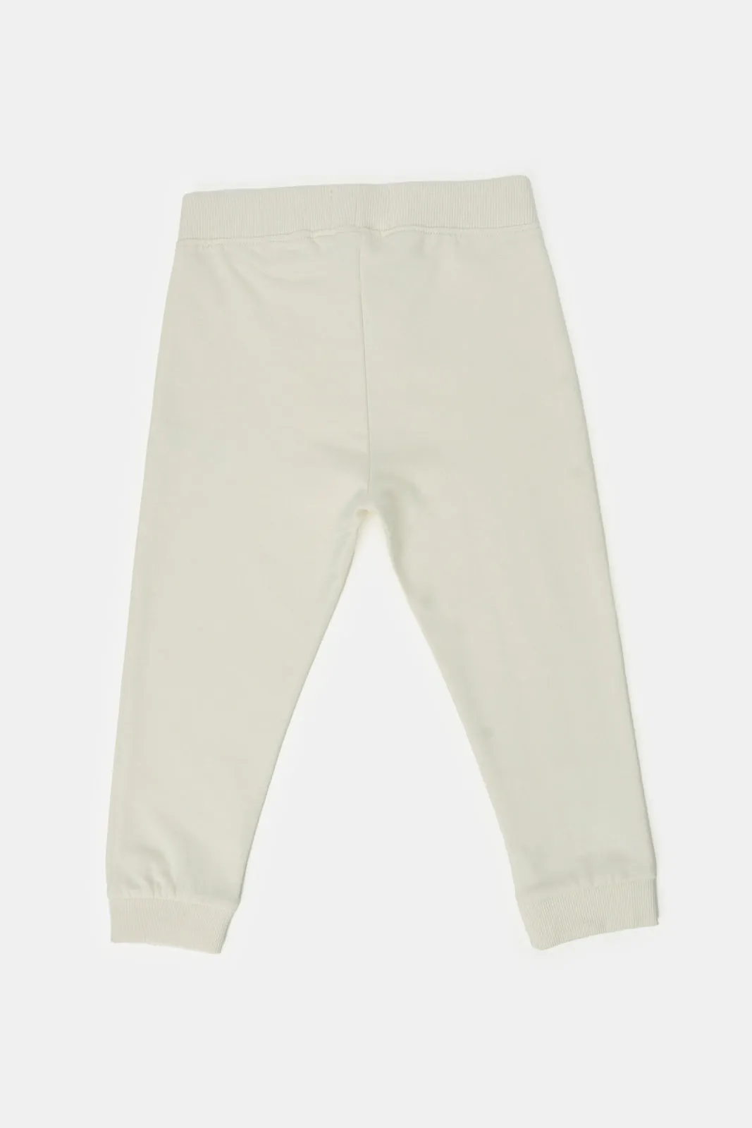 Infant Boys Cream Plain Active Pant