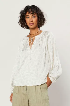 Ivory Long Sleeve Blouse