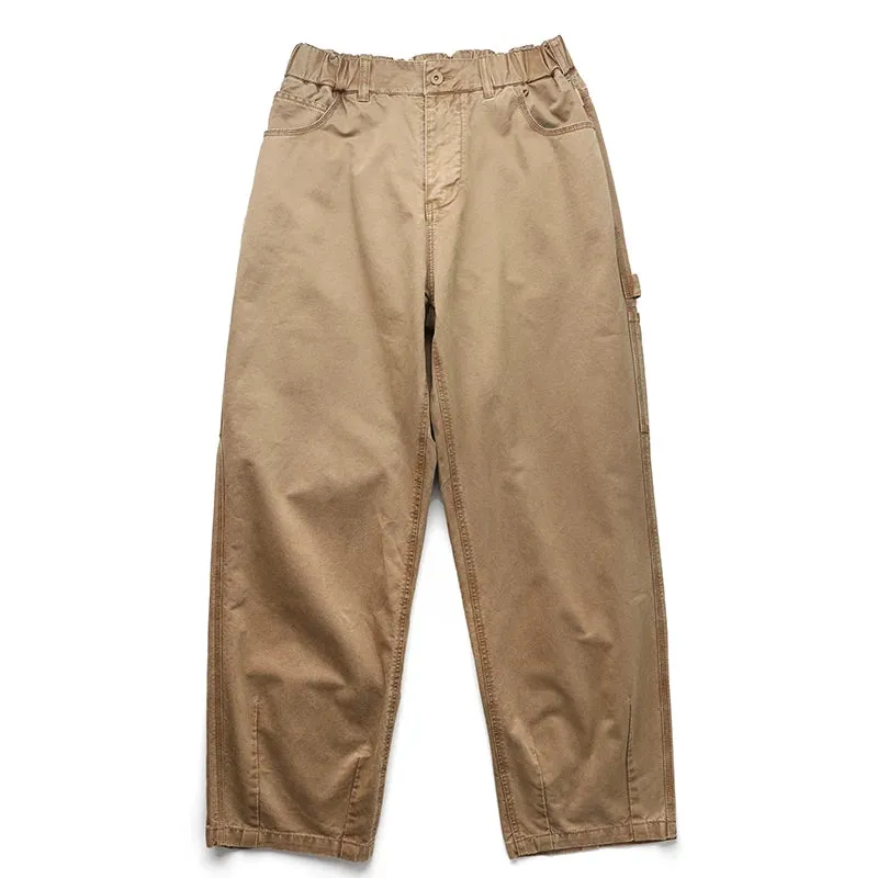 Japanese Streetwear Cargo Pants For Men - Casual Straight-leg Trousers