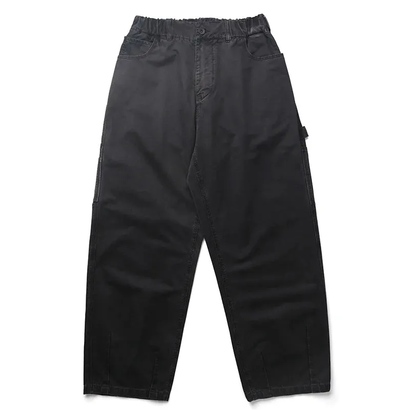 Japanese Streetwear Cargo Pants For Men - Casual Straight-leg Trousers